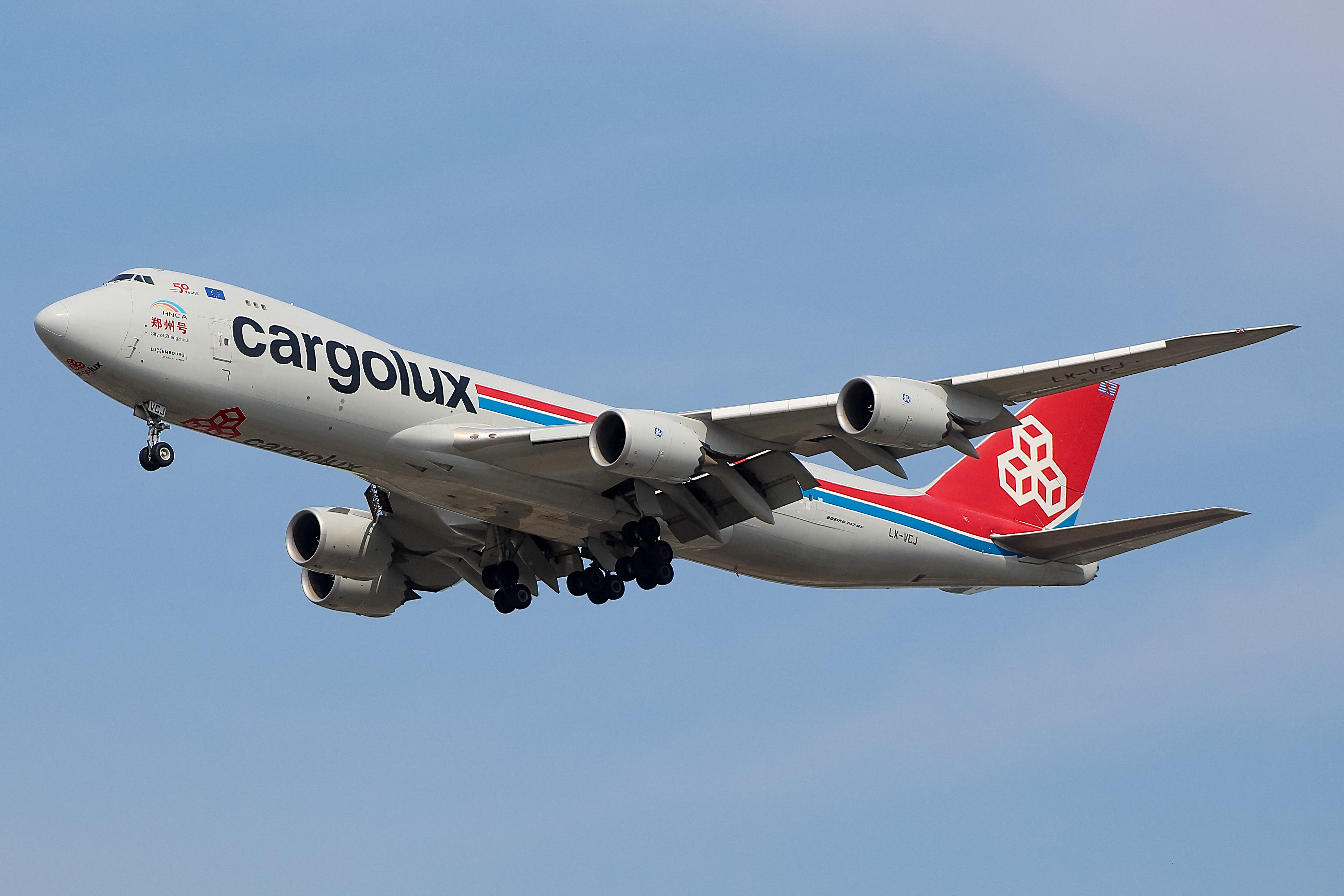 Full size: CargoLux Boeing 747-8F LX-VCJ at Chicago O'Hare International Airport
