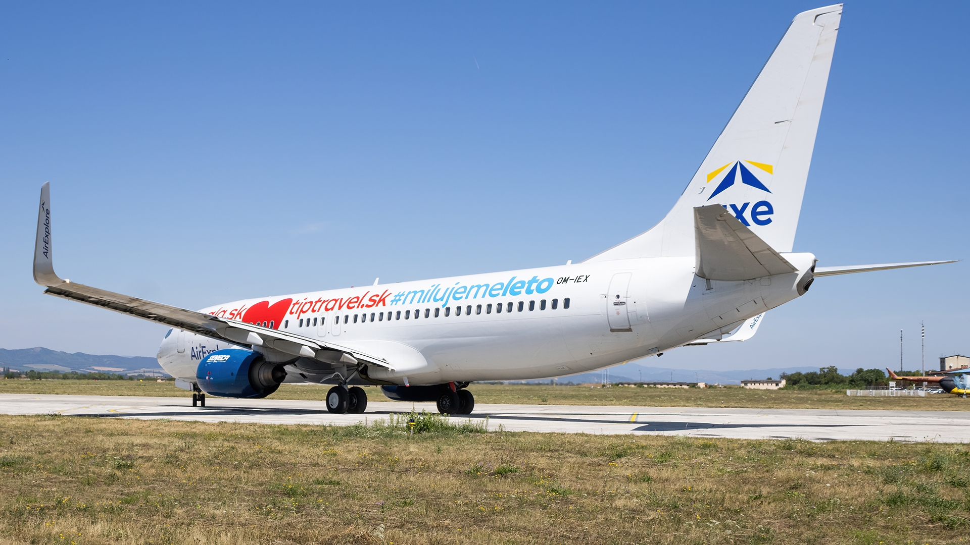Full size: AirExplore Boeing 737-800 OM-IEX at Piestany Airport