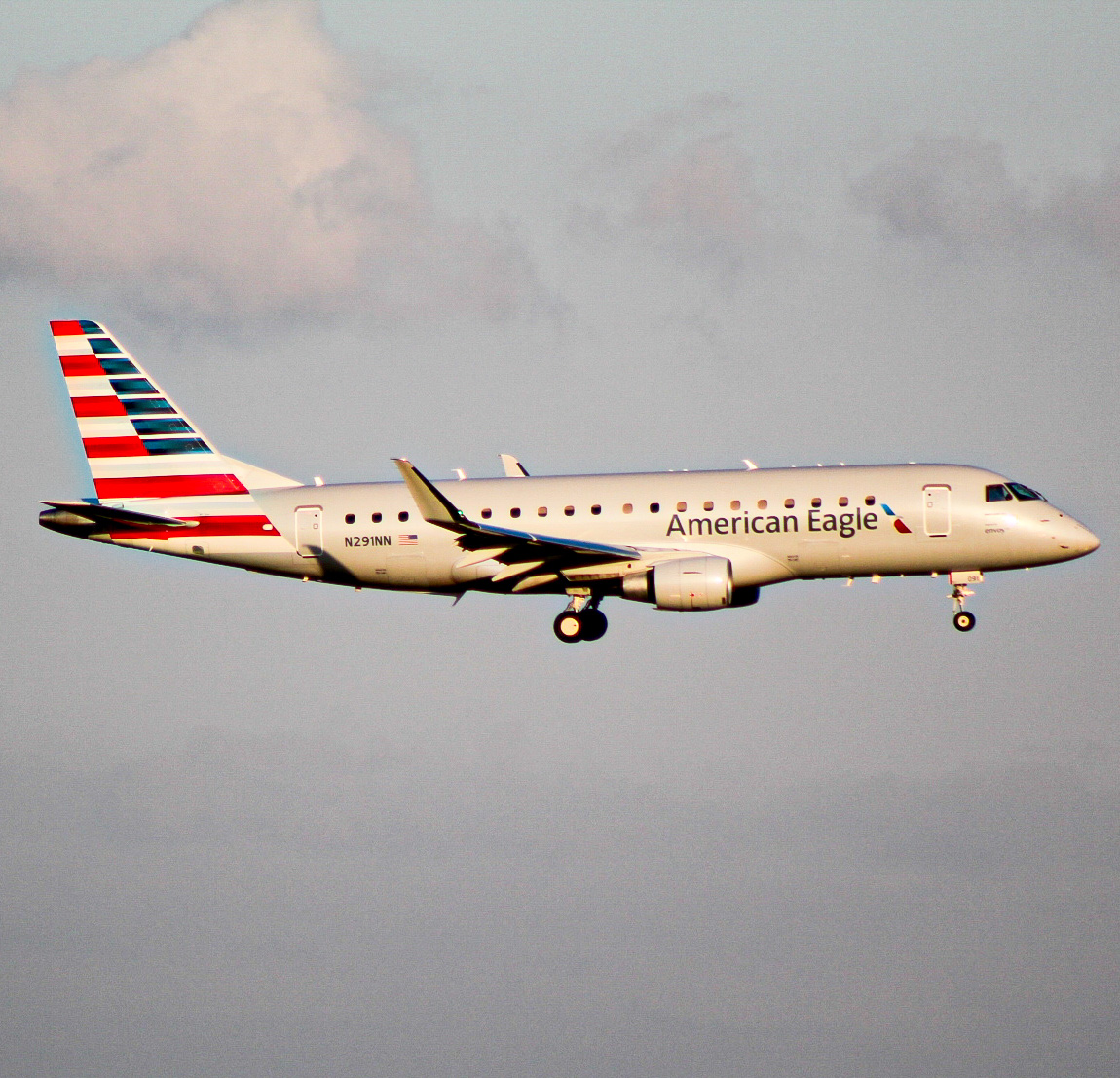 Full size: American Eagle Embraer E175 N291NN at Dallas-Fort Worth International Airport
