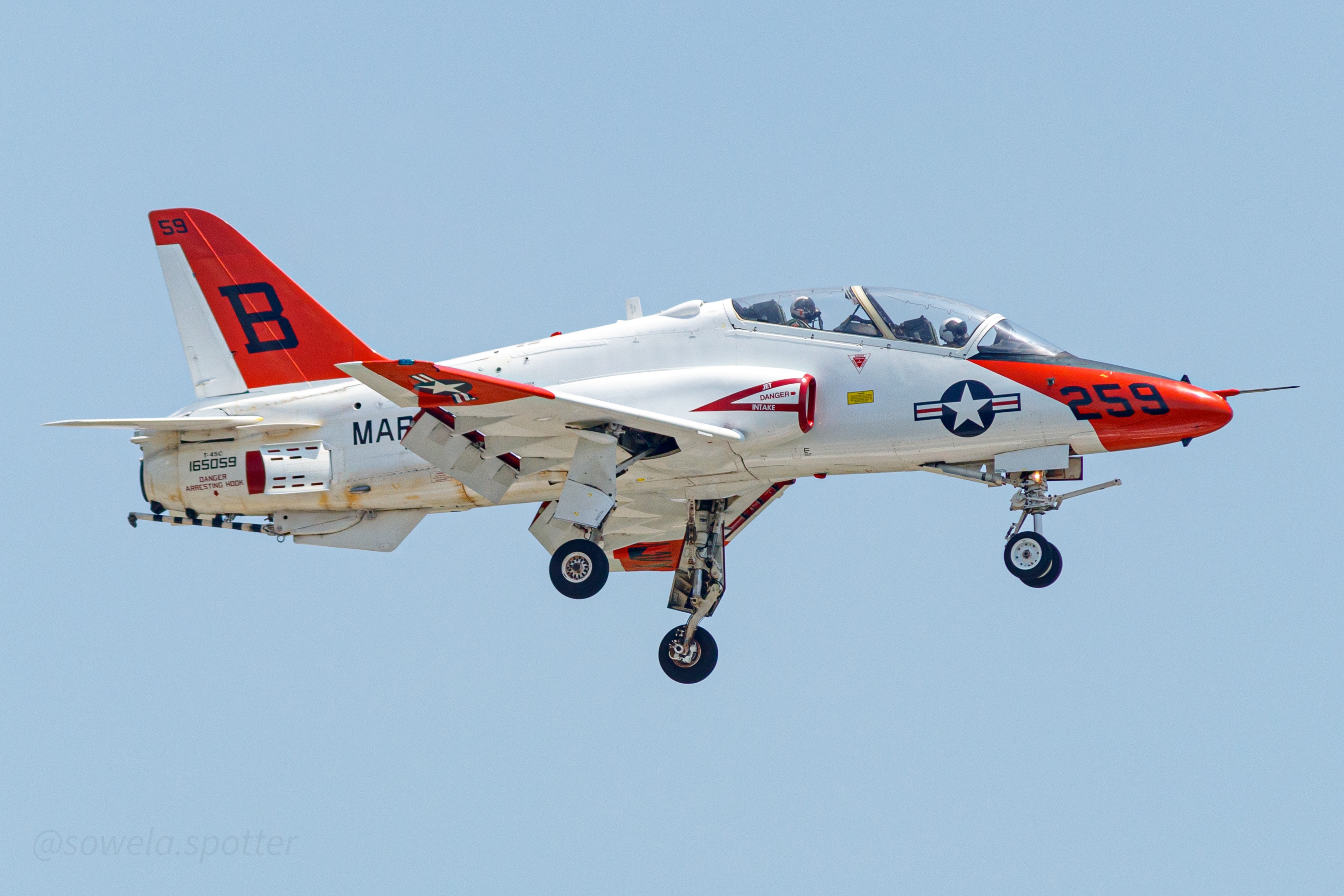 Full size: USMC - United States Marine Corp McDonnell Douglas T-45 Goshawk 165059 at Lake Charles Chennault International Airport