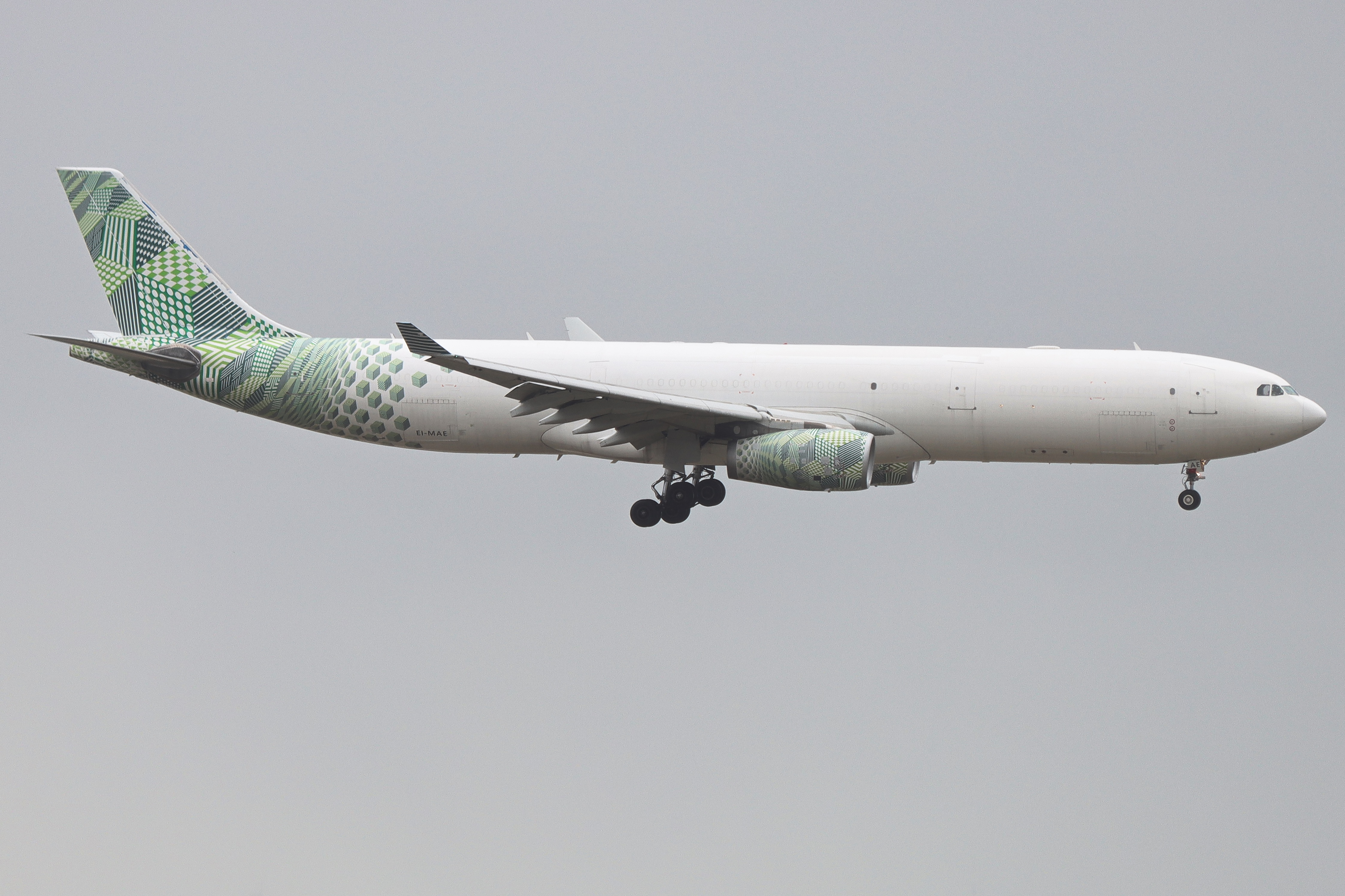 Full size: MasAir Airbus A330-300F EI-MAE at Frankfurt International Airport
