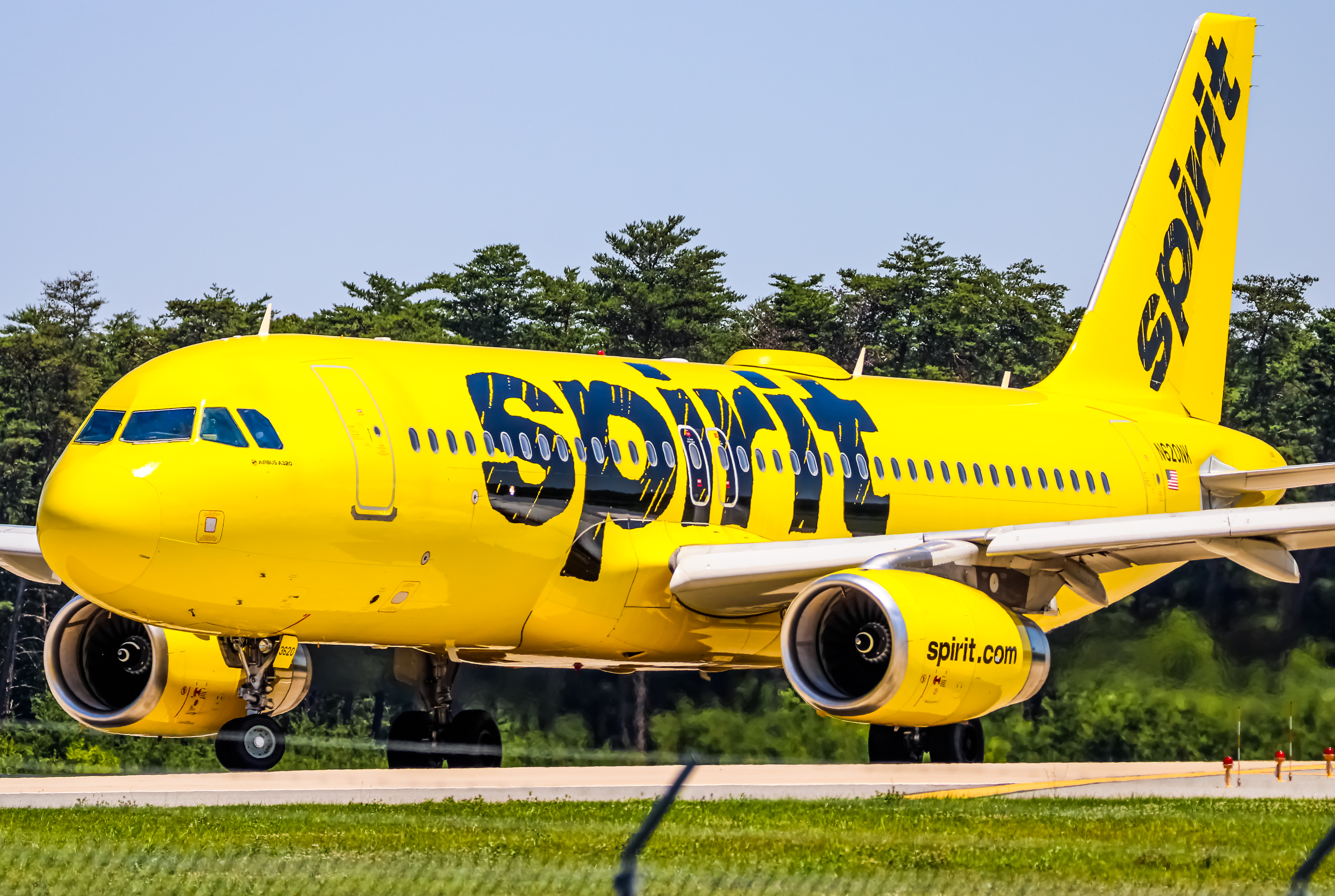 Full size: Spirit Airlines Airbus A320 N620NK at Baltimore/Washington International Thurgood Marshall Airport