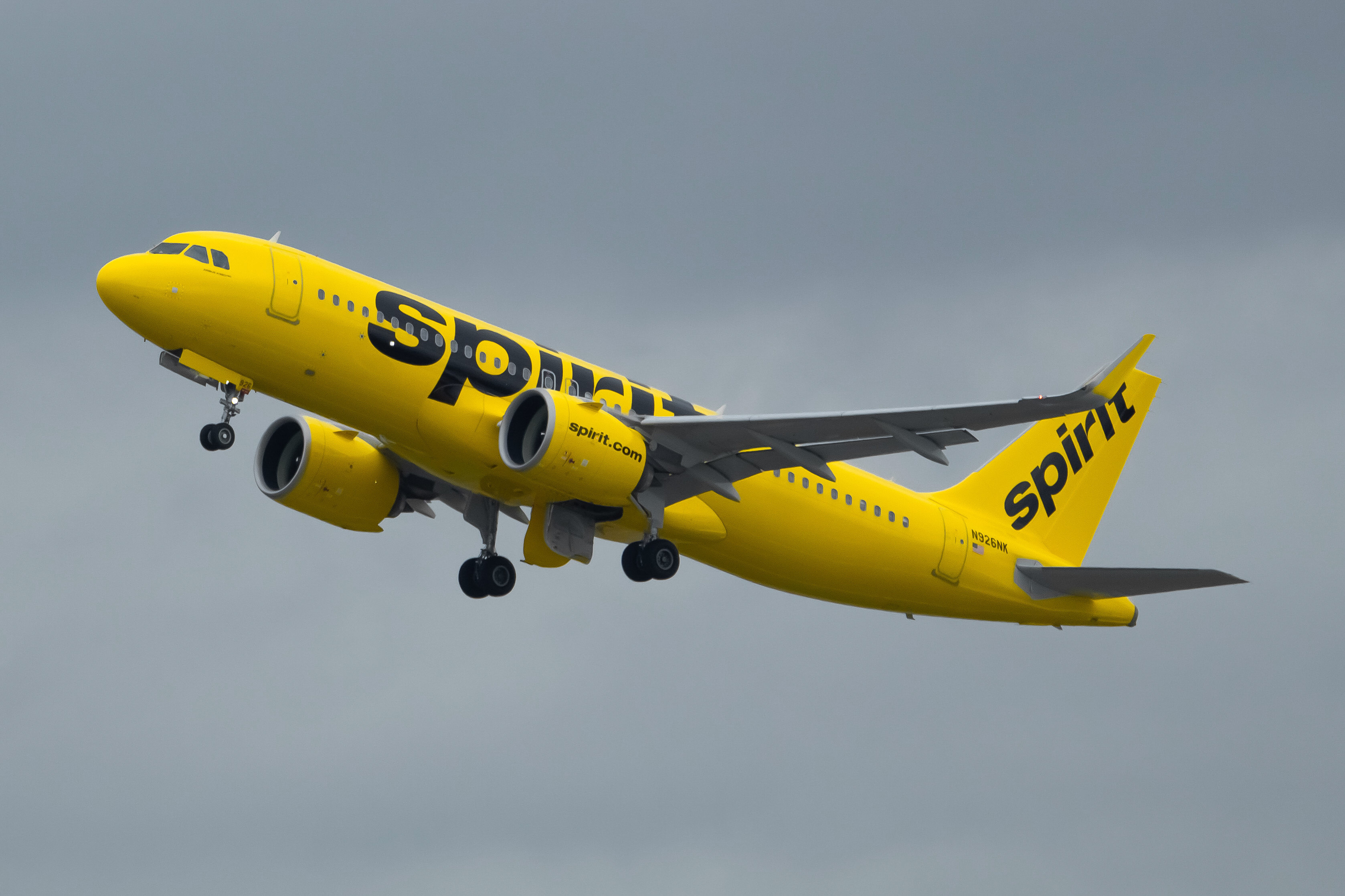 Full size: Spirit Airlines Airbus A320NEO N926NK at Newark Liberty International Airport