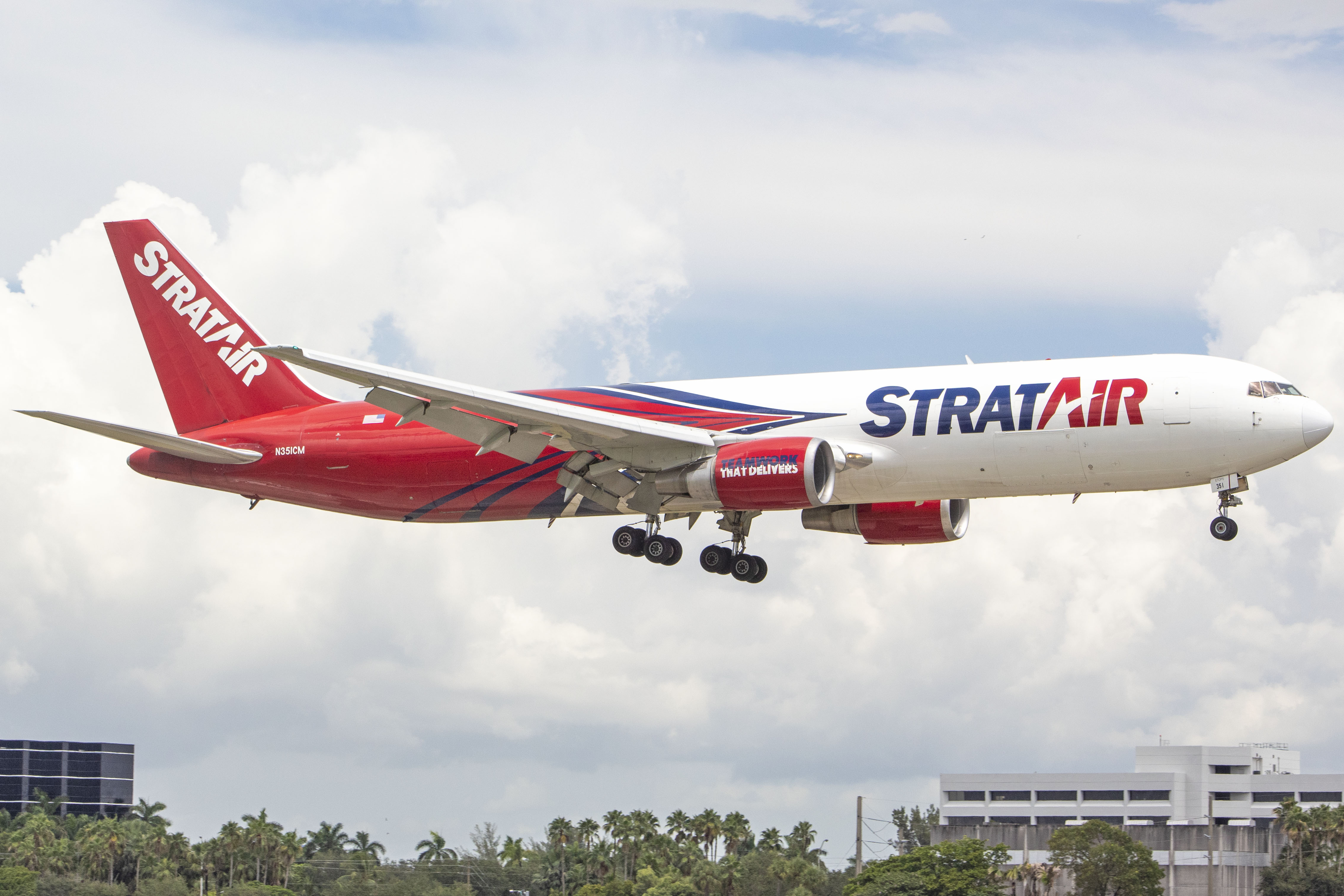 Full size: Northern Air Cargo Boeing 767-300ER N351CM at Miami International Airport