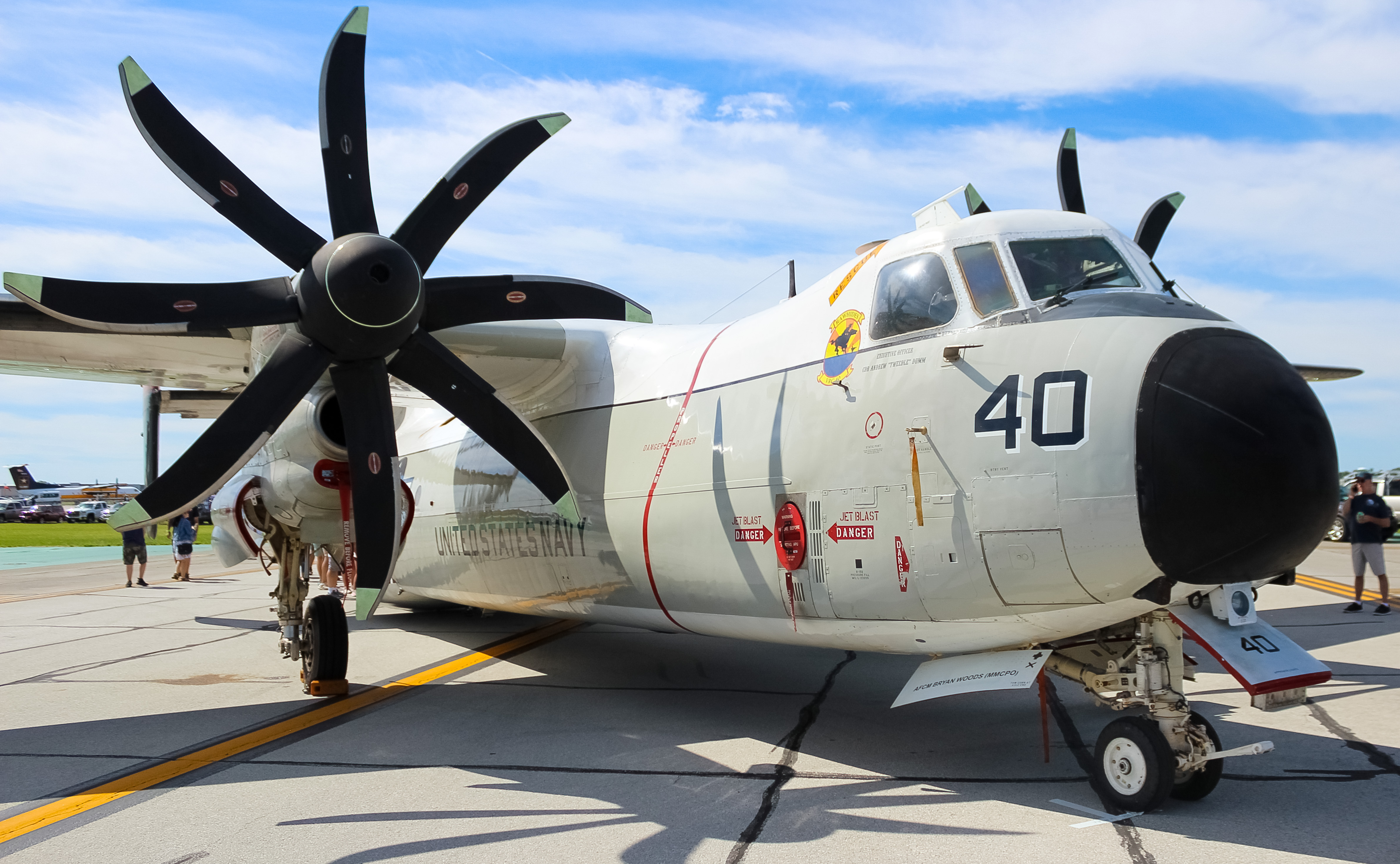 Full size: USN - United States Navy Grumman C-2 Greyhound 162165 at James M Cox Dayton International Airport
