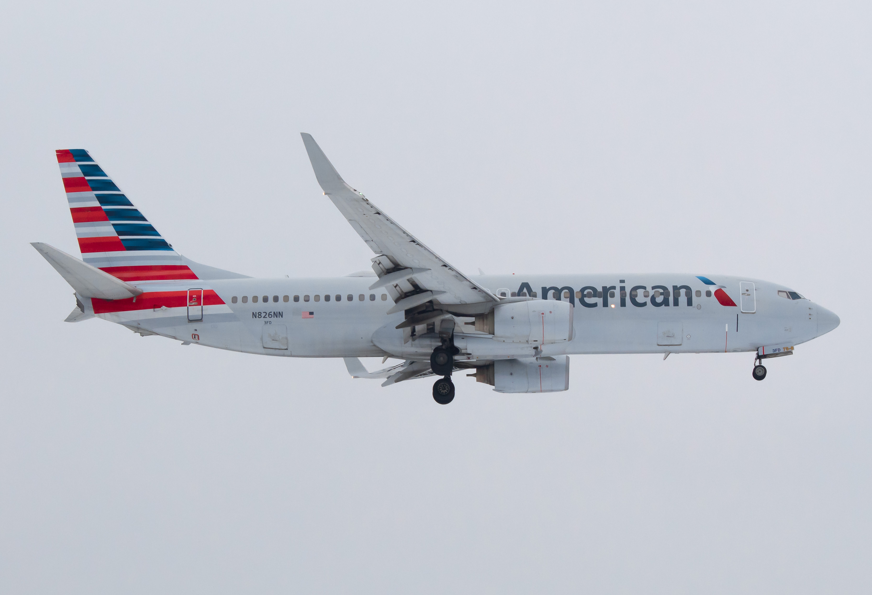 Full size: American Airlines Boeing 737-800 N826NN at Newark Liberty International Airport