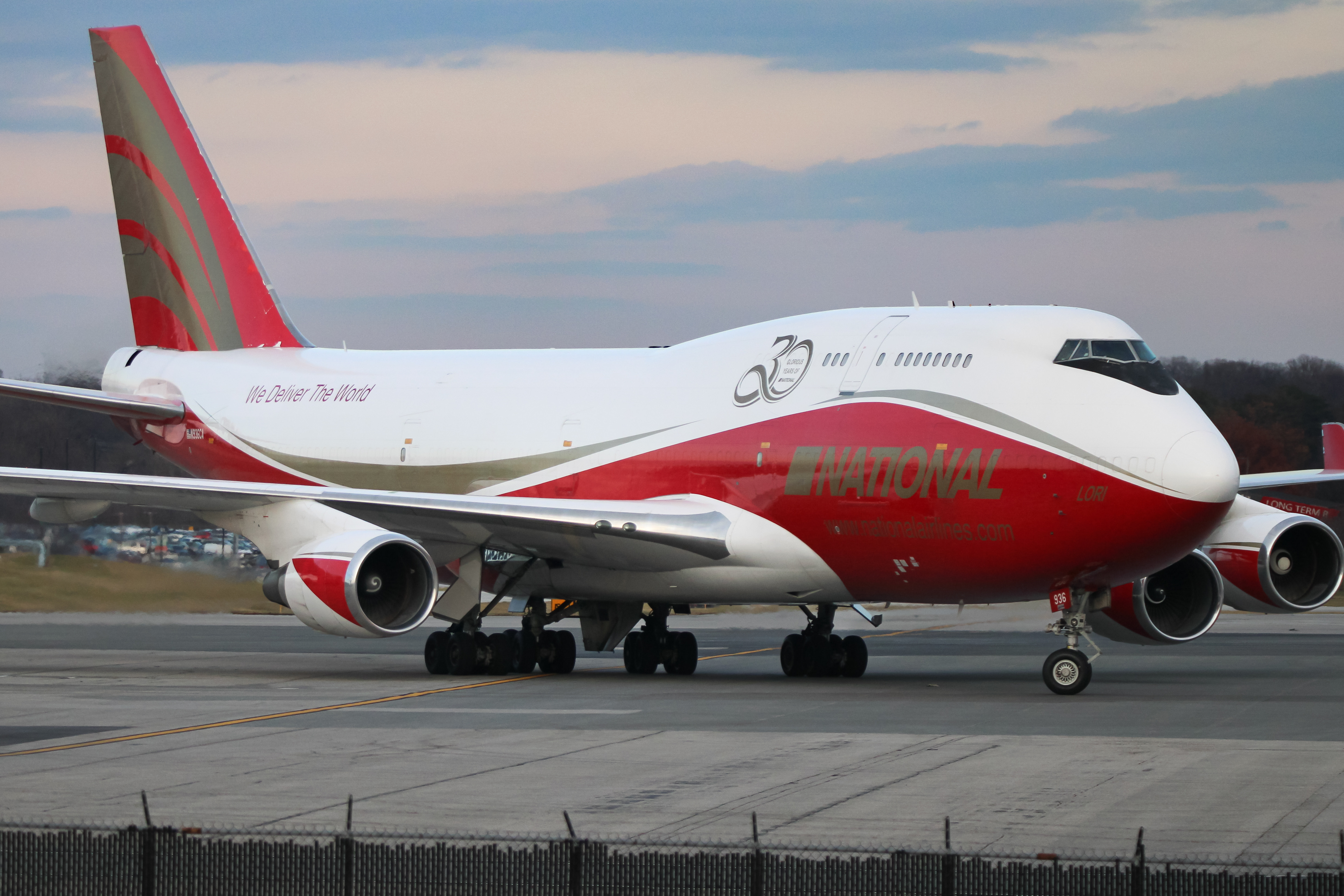 Full size: National Airlines Boeing 747-400BCF N936CA at Baltimore/Washington International Thurgood Marshall Airport