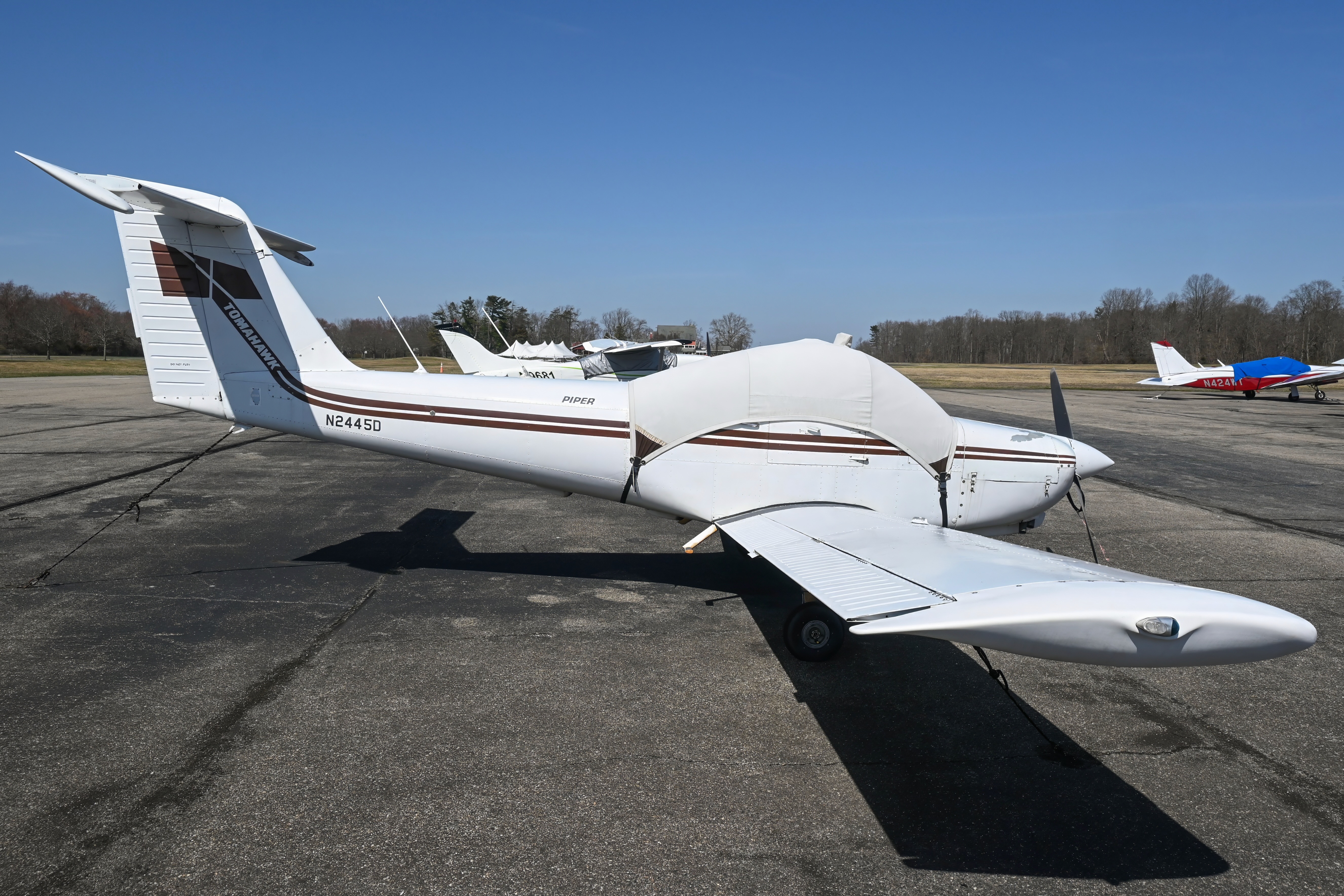 Full size: PRIVATE Piper 38 Tomahawk N2445D at Flying W Airport