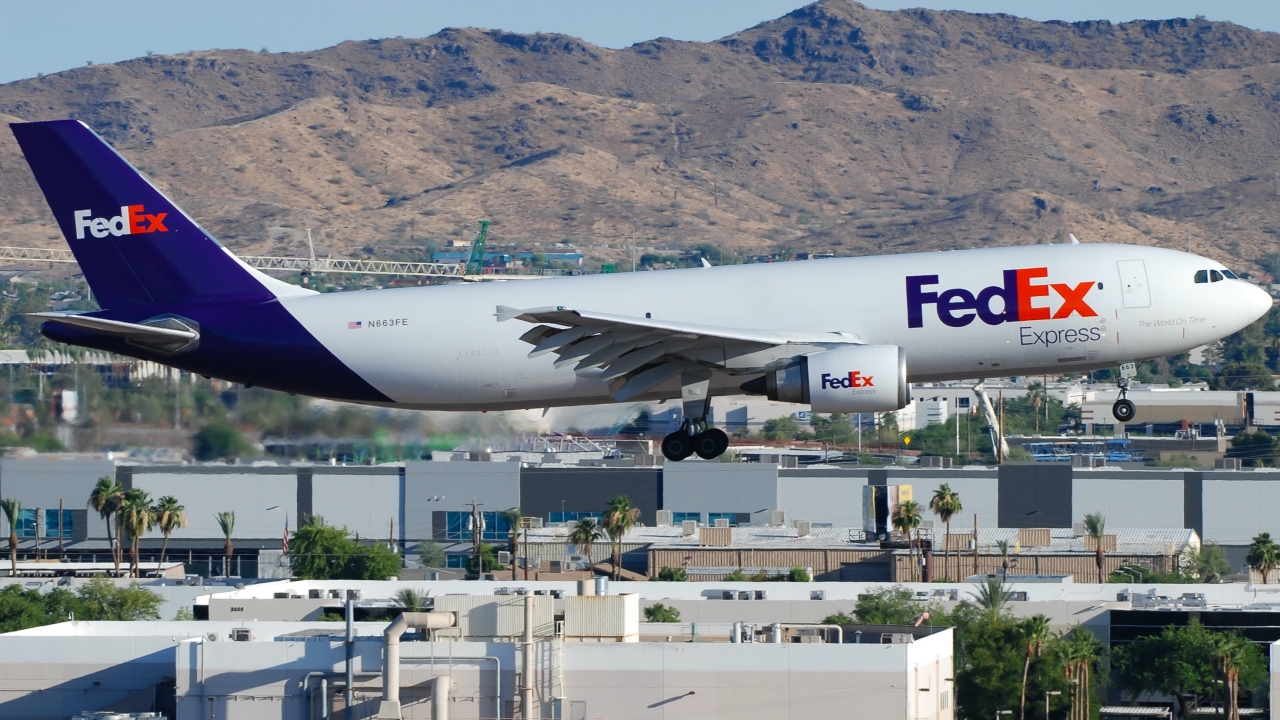 Full size: FedEx Airbus A330-300F N663FE at Phoenix Sky Harbor International Airport