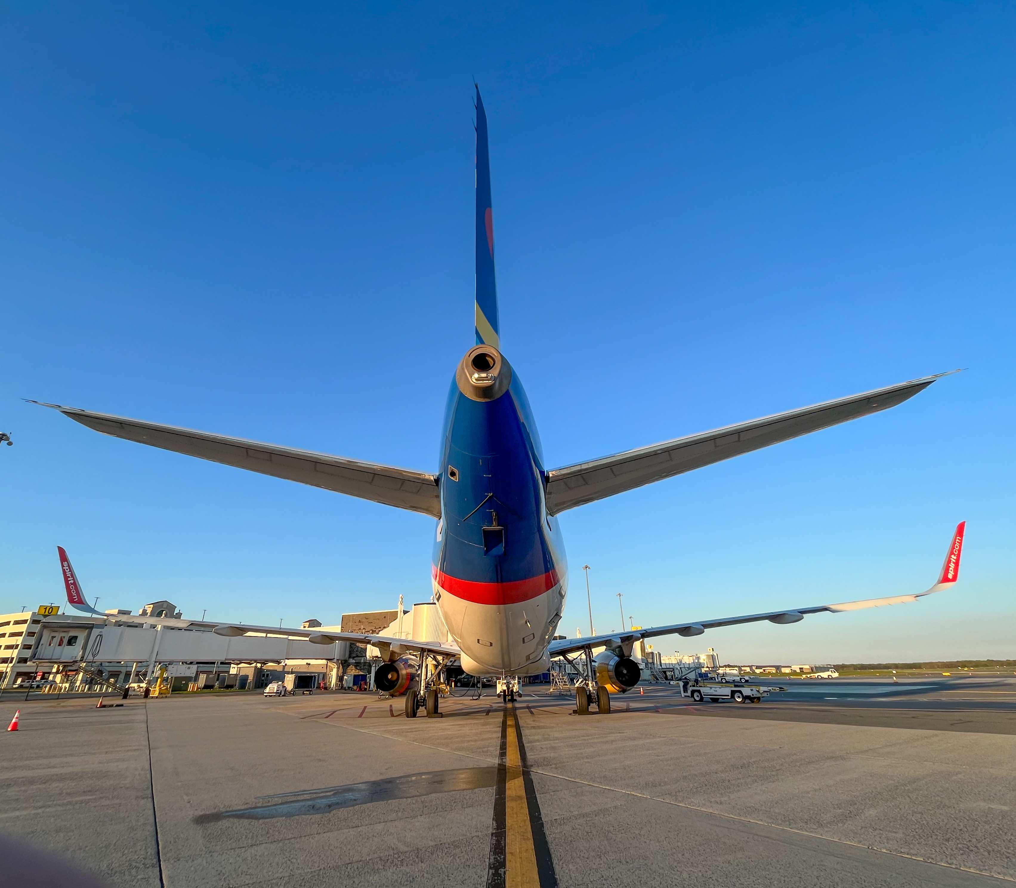 Full size: Spirit Airlines Airbus A320 N633NK at Atlantic City International Airport