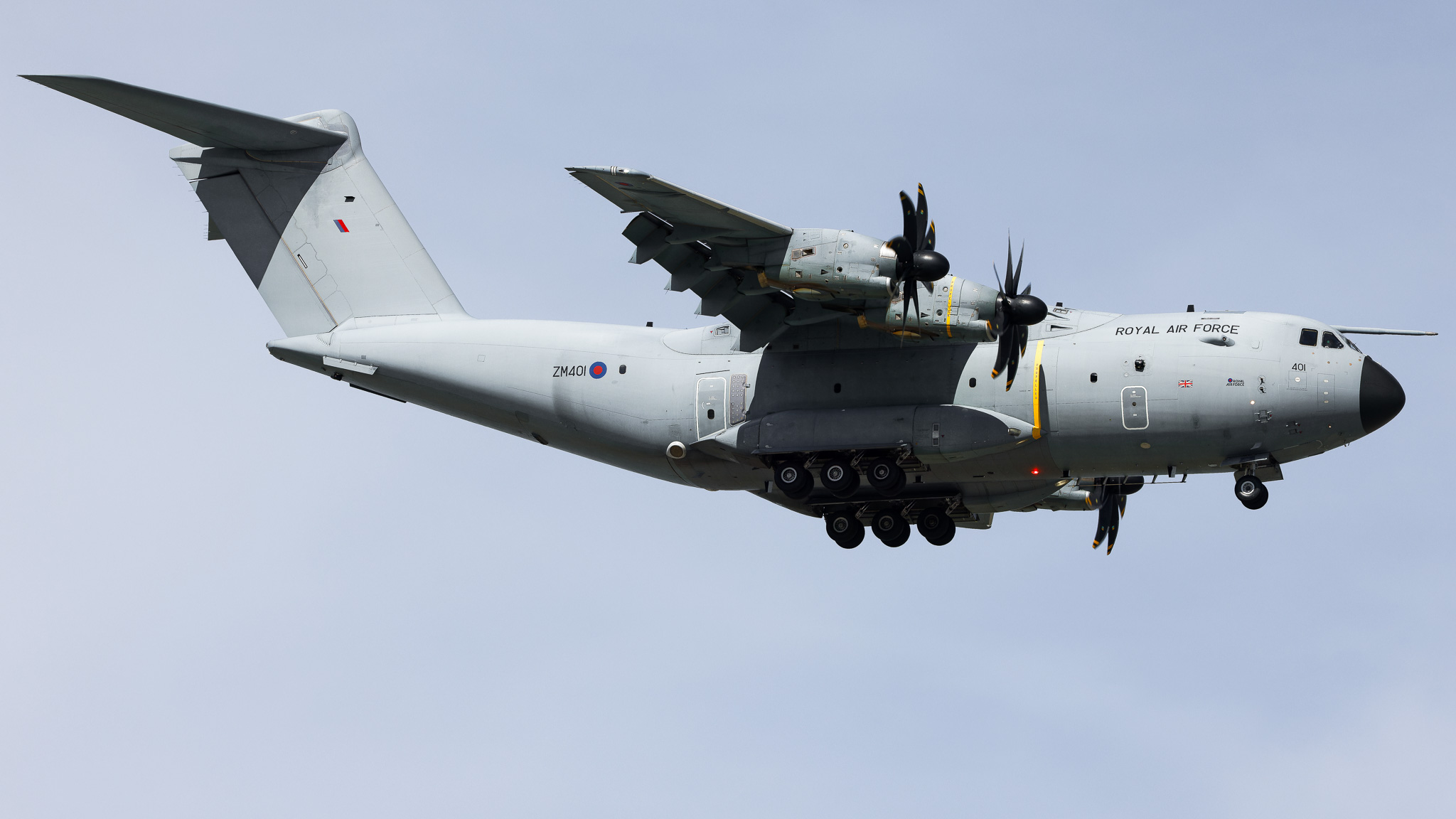 Full size: United Kingdom - Royal Air Force (RAF) Airbus A400M ZM401 at Tampa International Airport