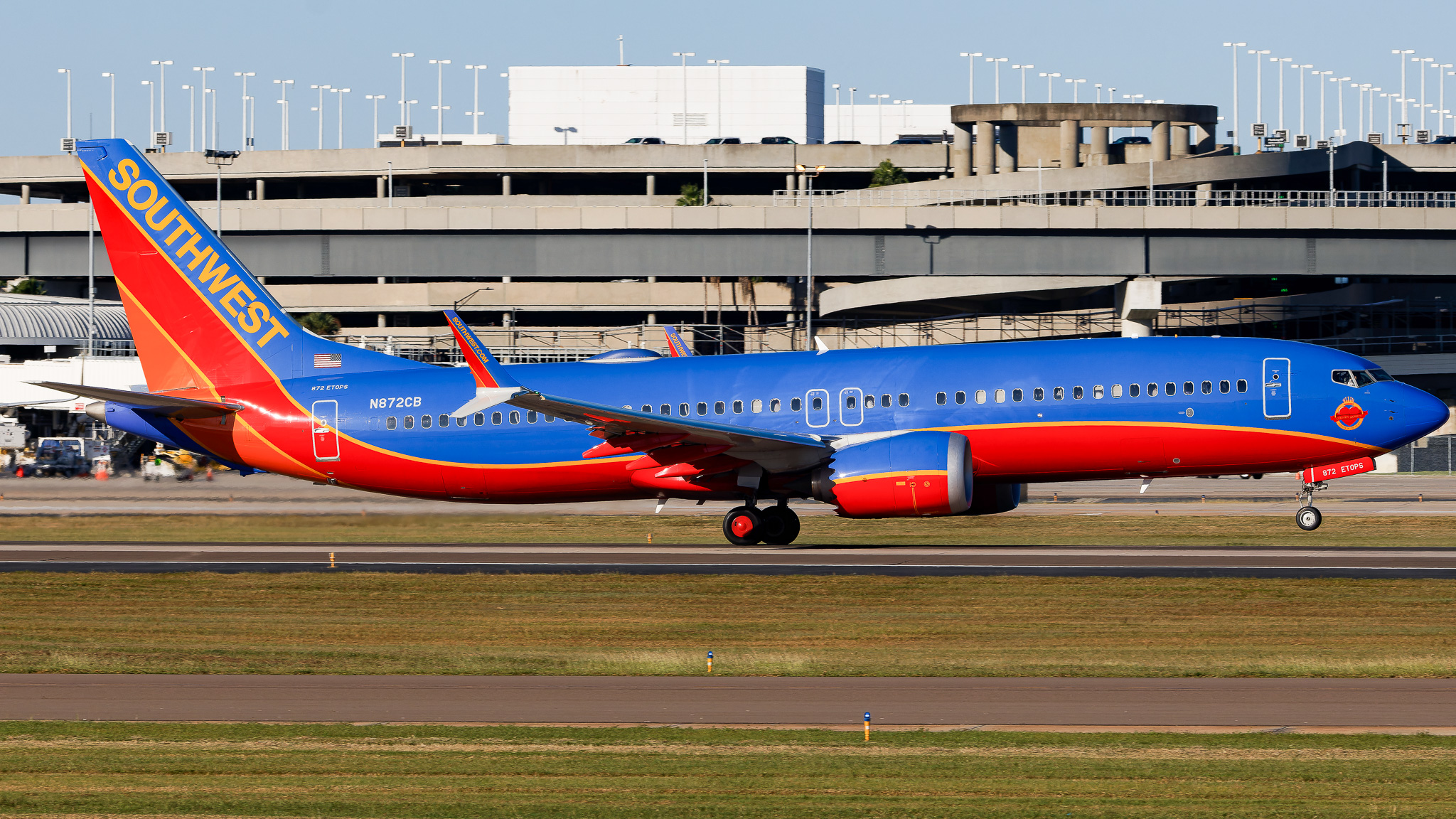 Full size: Southwest Airlines Boeing 737 MAX 8 N872CB at Tampa International Airport