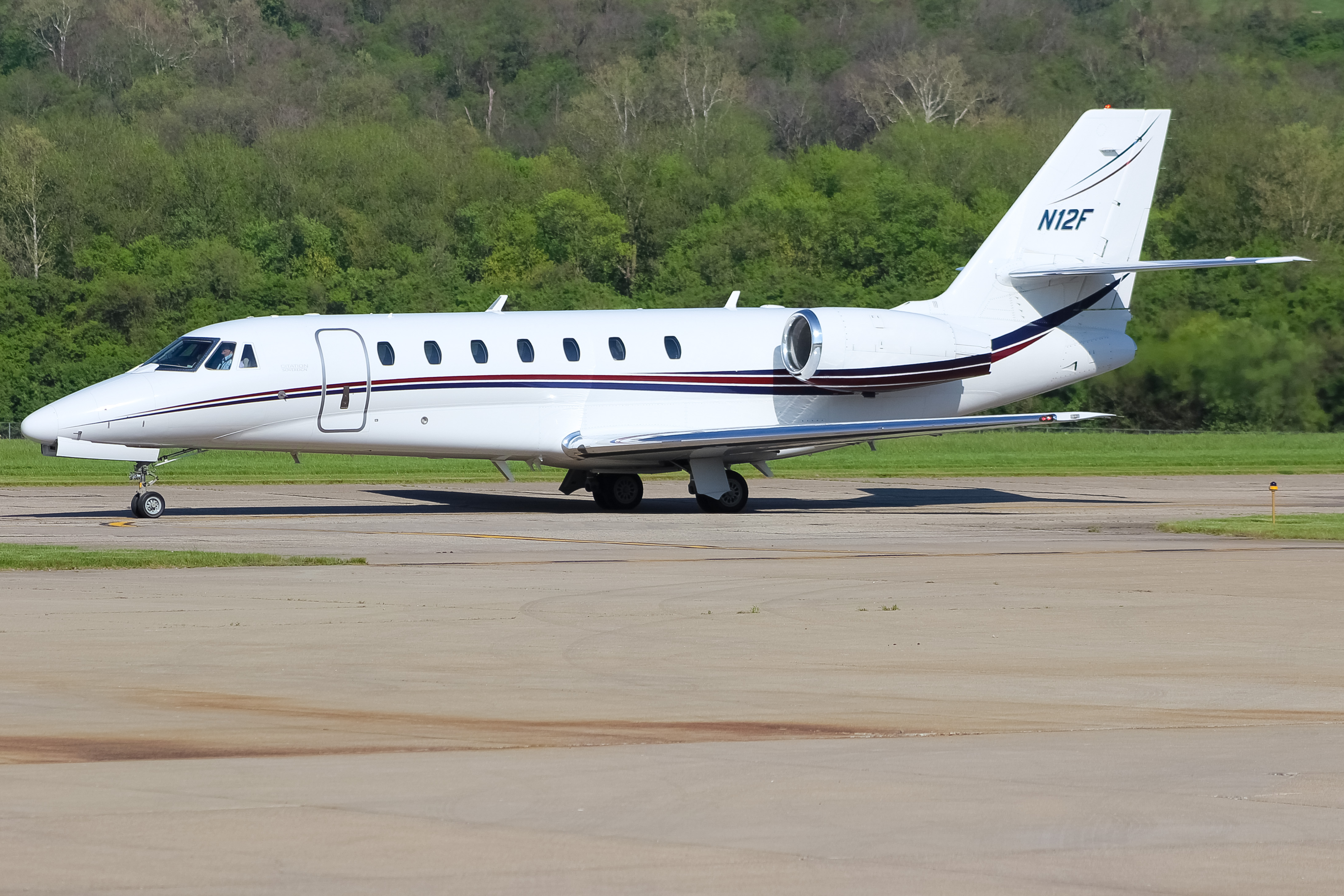 Full size: PRIVATE Cessna Citation Sovereign N12F at Cincinnati Municipal Airport/Lunken Field