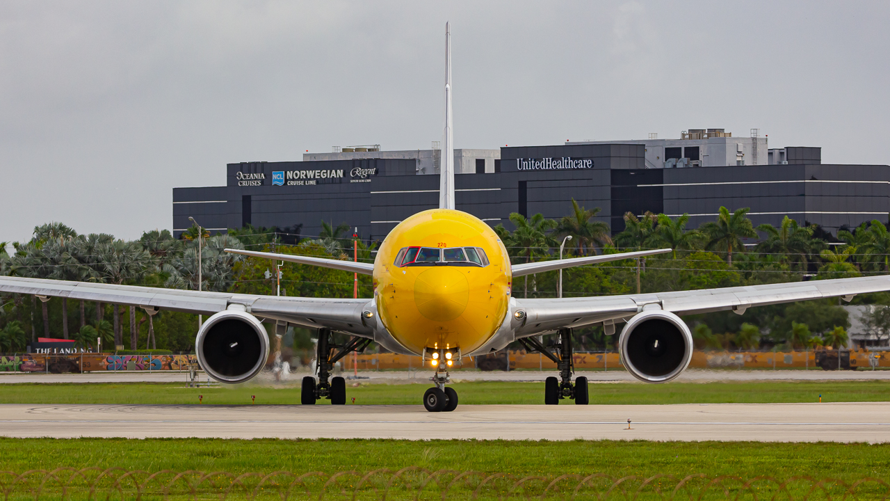 Full size: DHL Boeing 767-300F N220CY at Miami International Airport