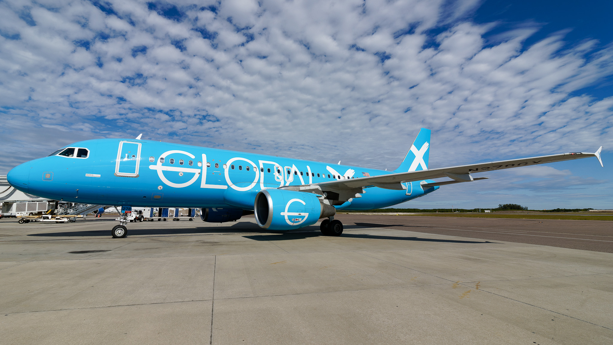 Full size: Global X Airbus A320 N278GX at St. Petersburg Clearwater International Airport
