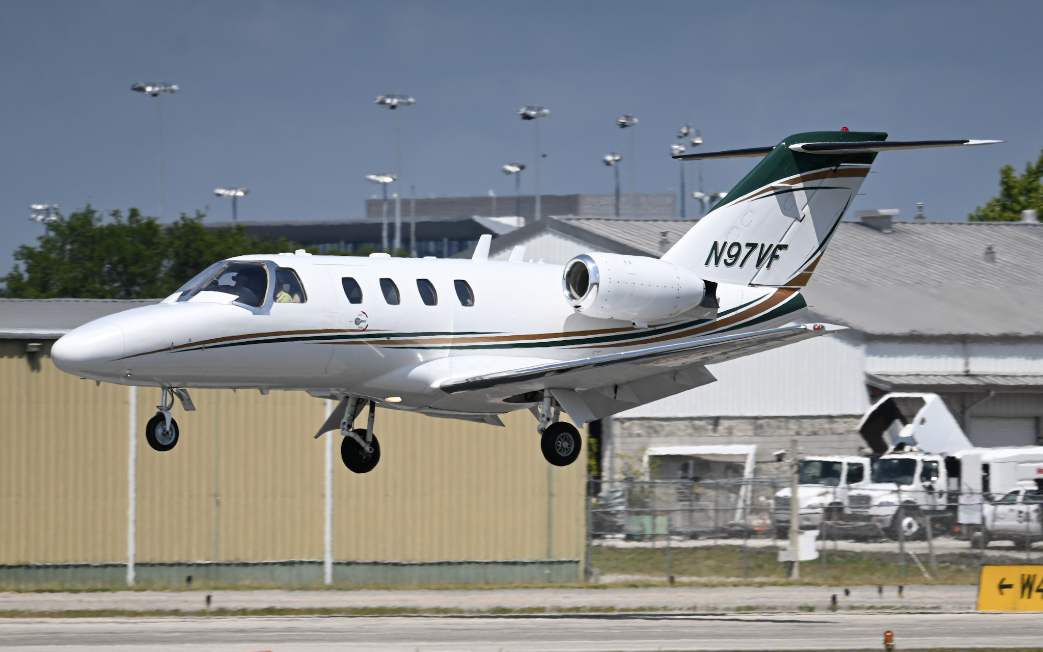 Full size: PRIVATE Cessna 525 Citation Jet N97VF at Daytona Beach International Airport