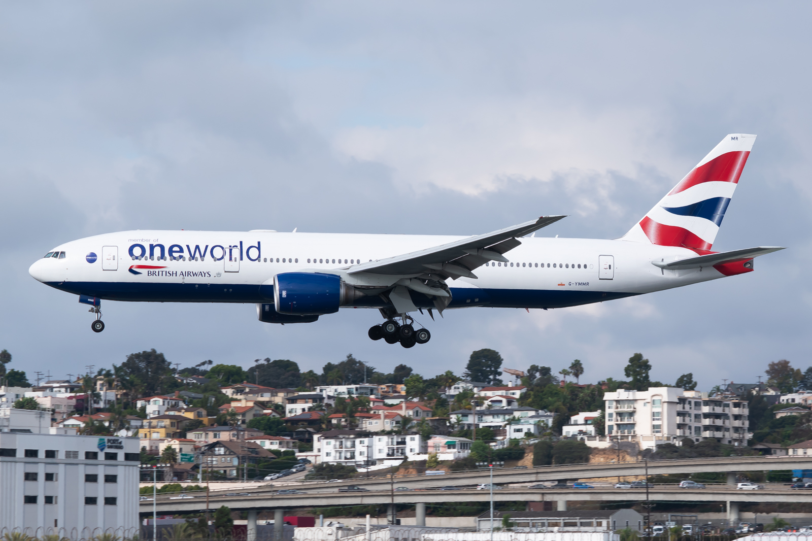 Full size: British Airways Boeing 777-200ER G-YMMR at San Diego International Airport