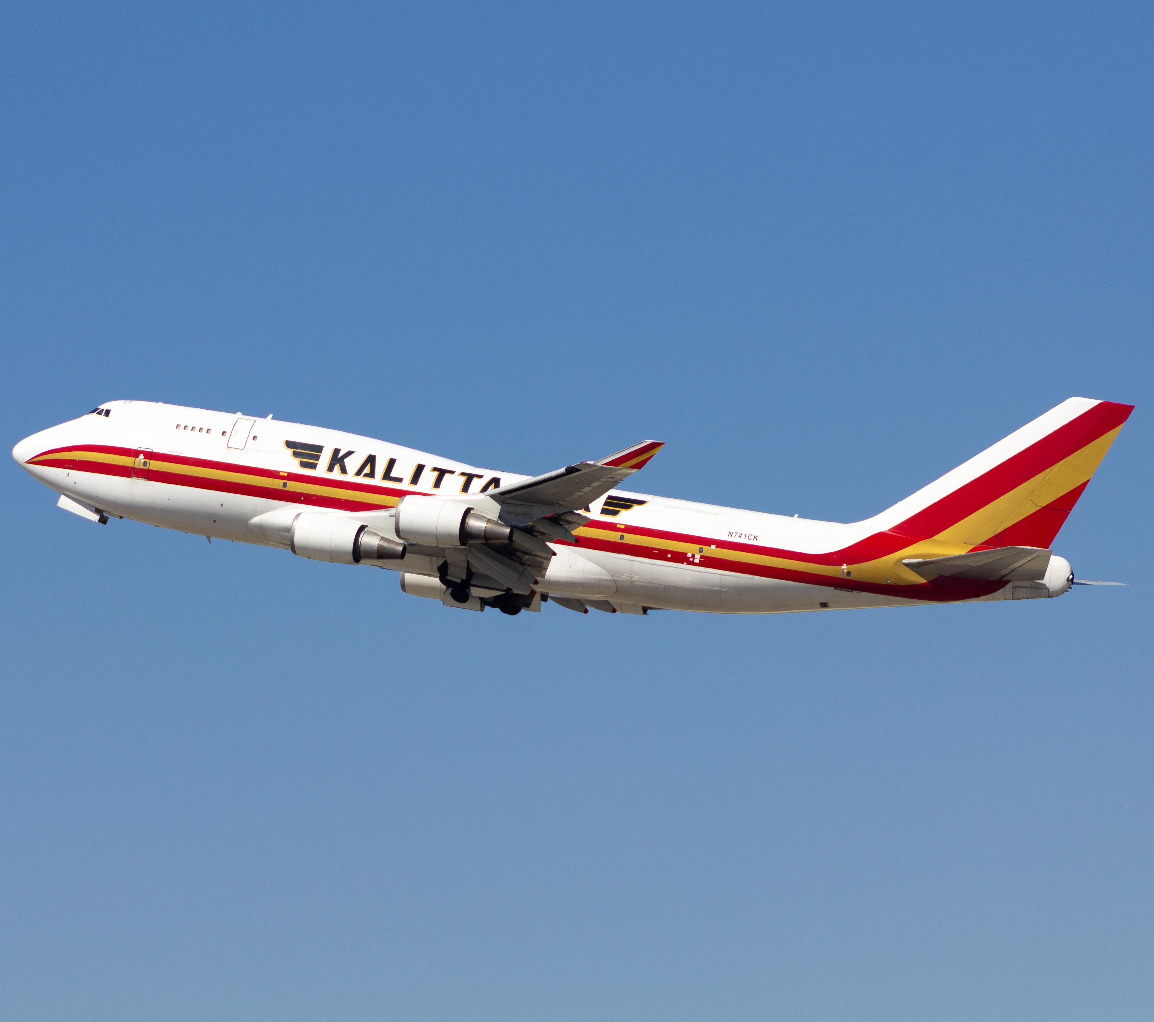 Full size: Kalitta Air Boeing 747-400F N741CK at Los Angeles International Airport