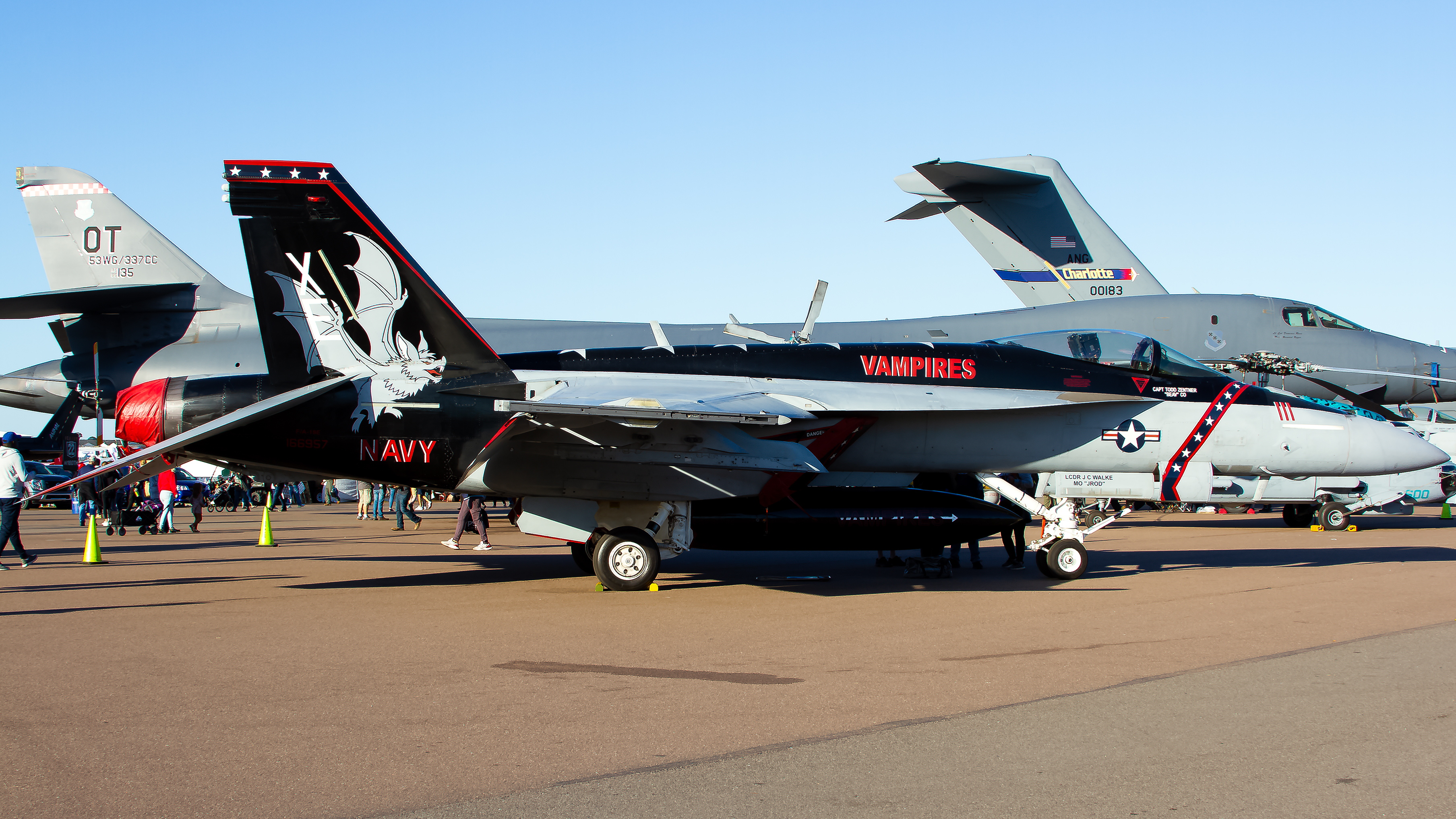 Full size: USN - United States Navy Boeing F/A-18E/F Super Hornet 166957 at Lakeland Linder International Airport