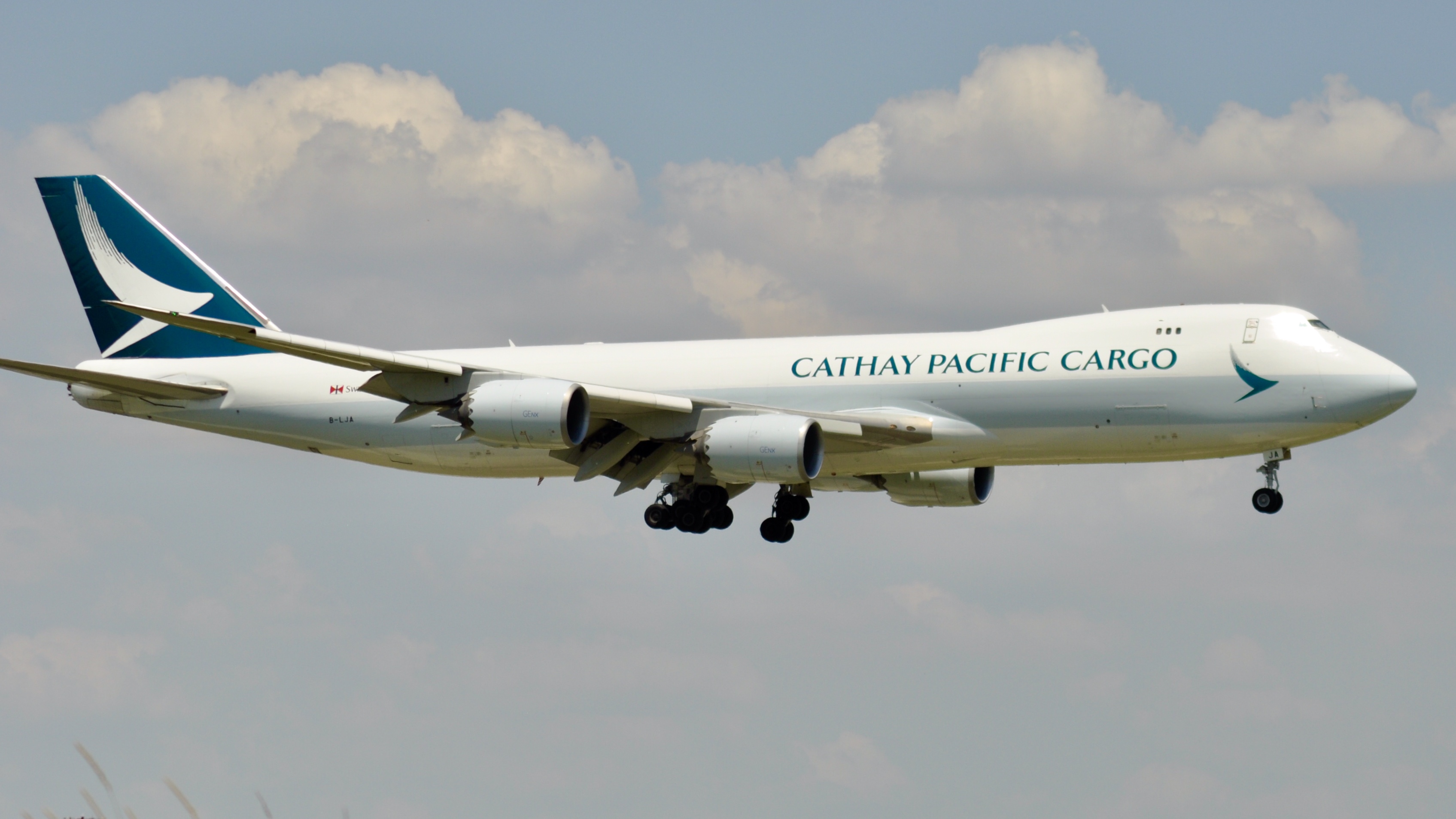 Full size: Cathay Pacific Cargo Boeing 747-8F B-LJA at Chicago O'Hare International Airport