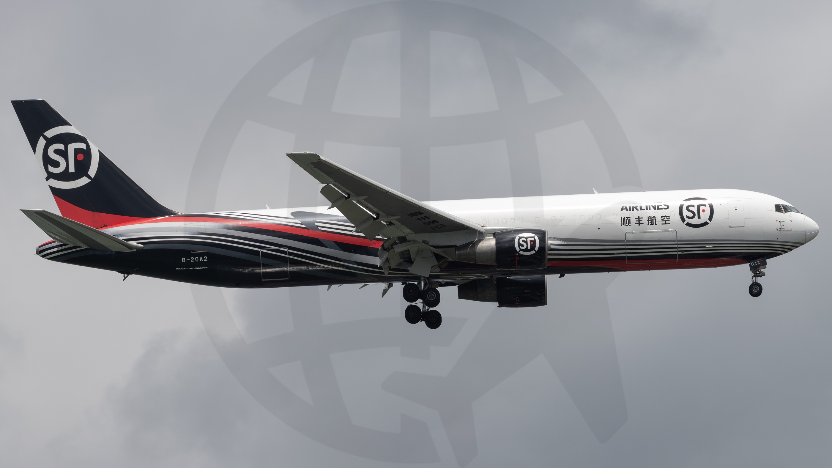 Full size: SF Airlines Boeing 767-300F B-20A2 at Singapore-Changi Airport