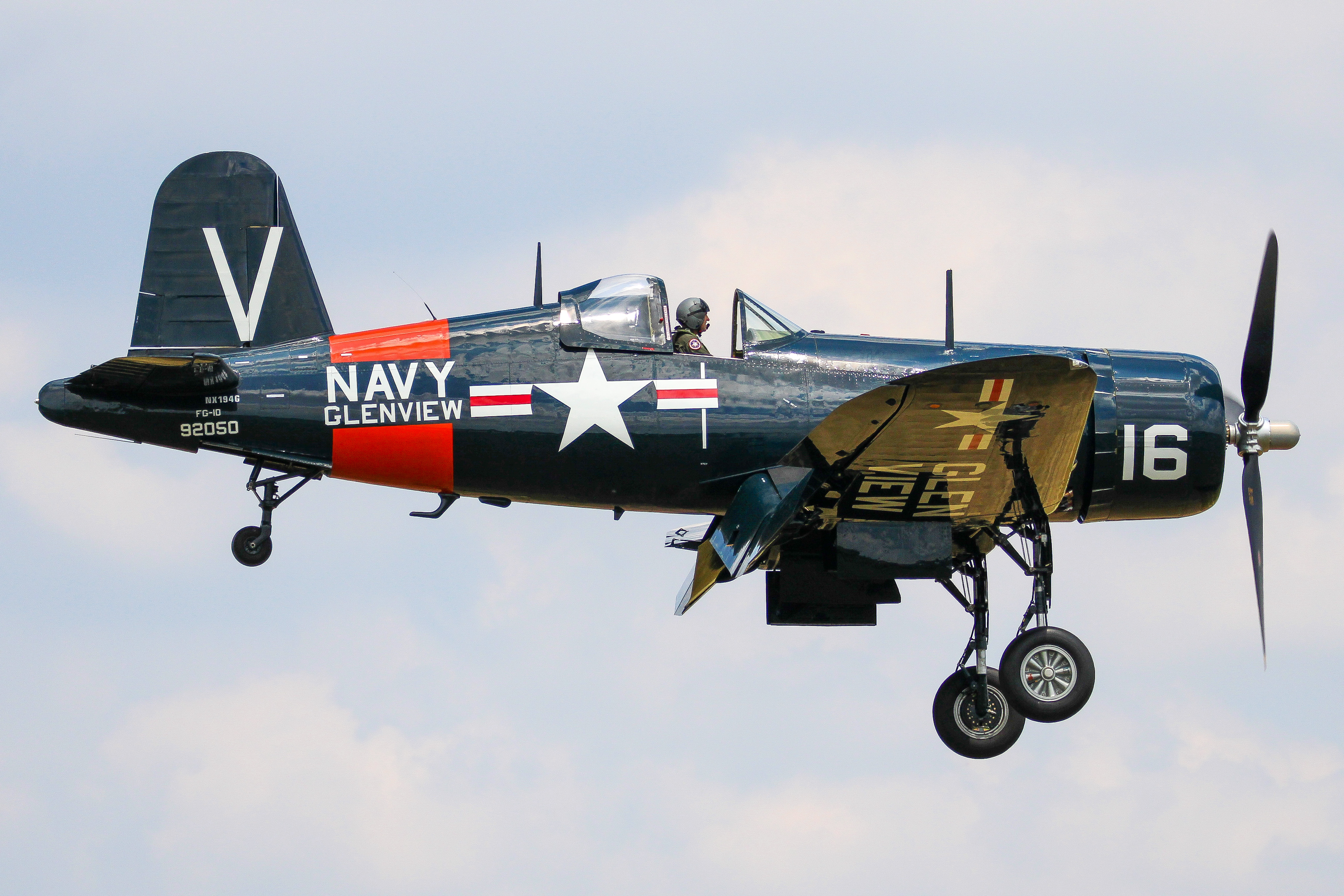 Full size: PRIVATE Goodyear FG-1D Corsair NX194G at East Troy Municipal Airport