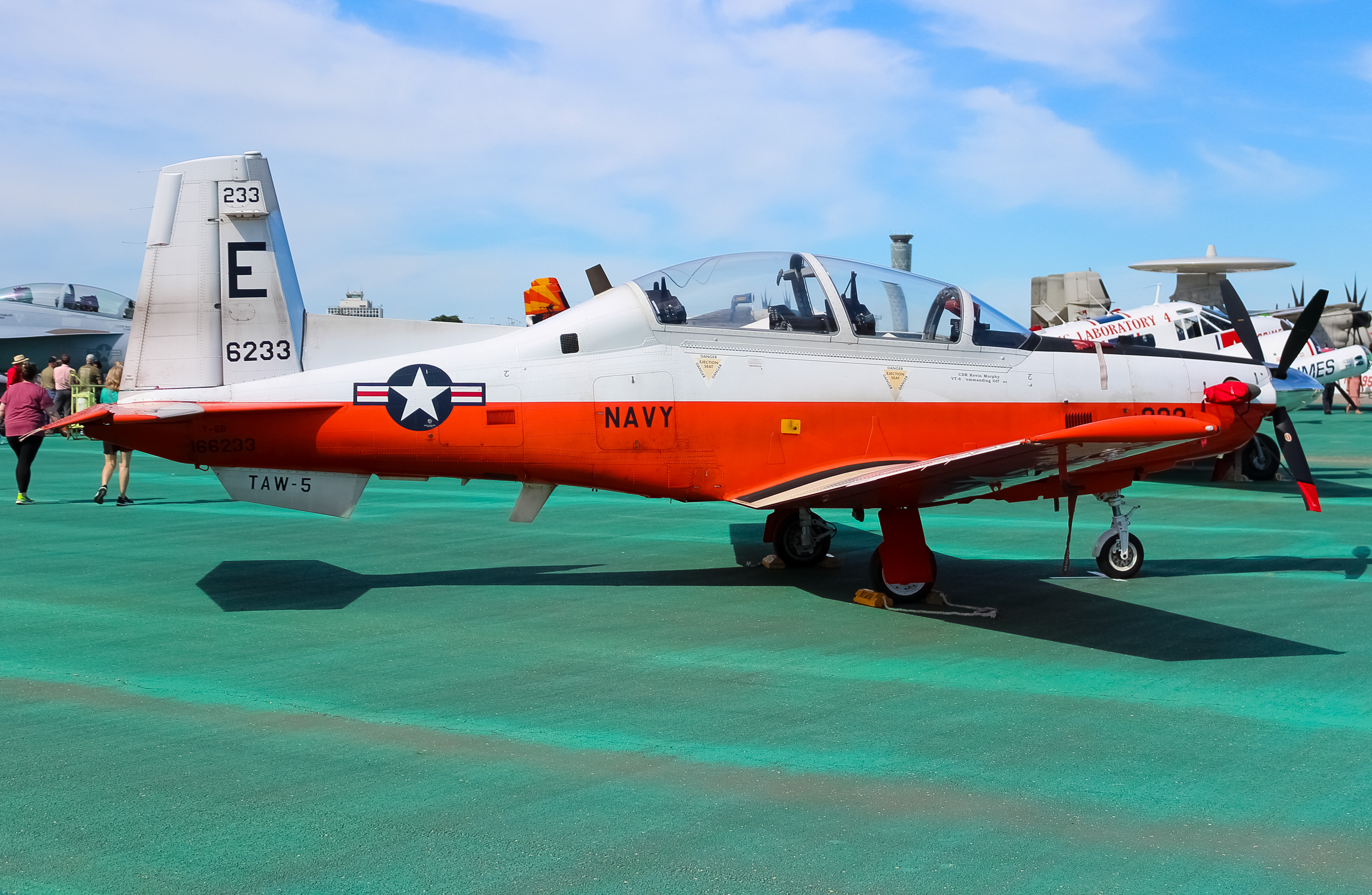 Full size: USN - United States Navy Beechcraft T-6 Texan II 166233 at James M Cox Dayton International Airport