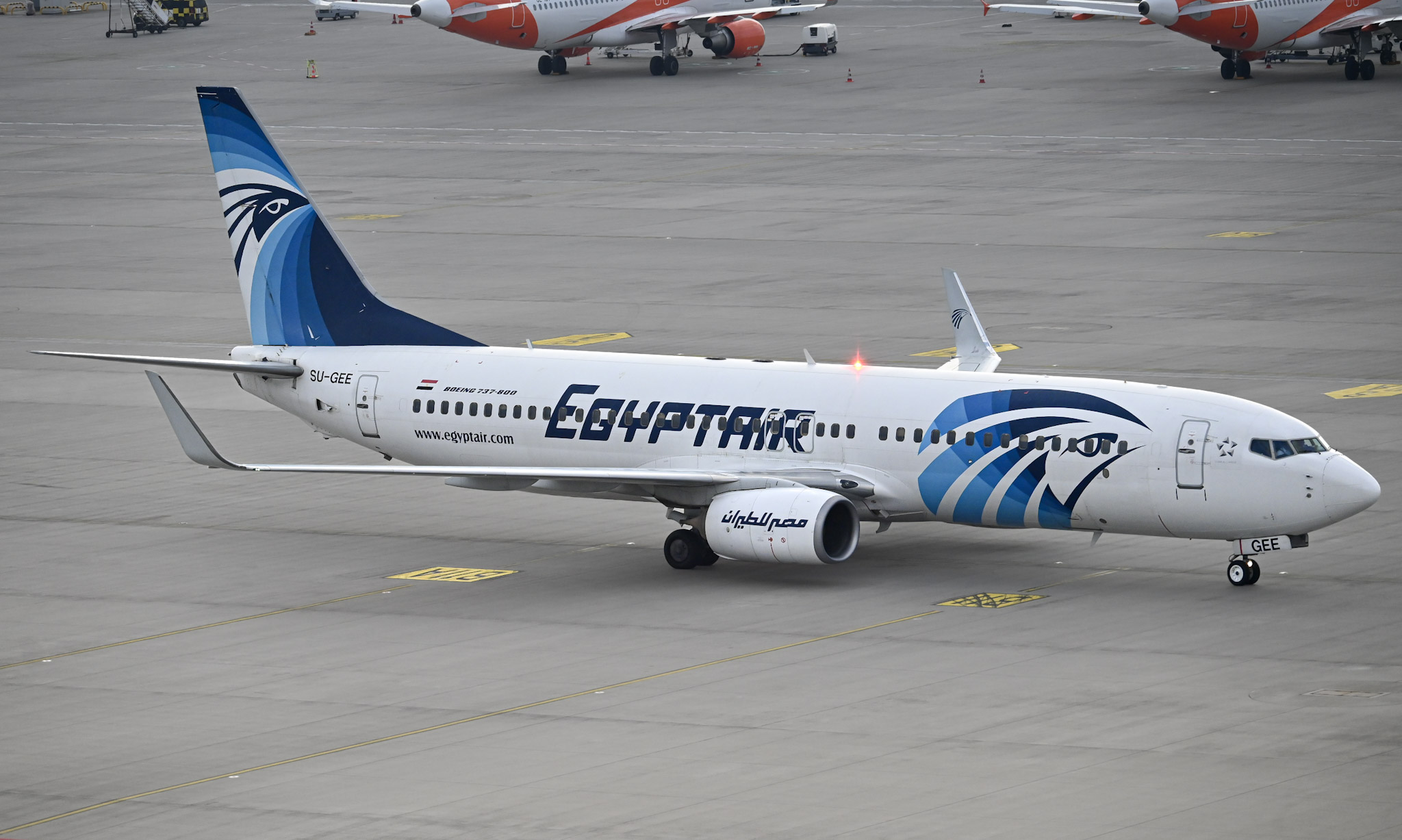Full size: EgyptAir Boeing 737-800 SU-GEE at Berlin Brandenburg Airport