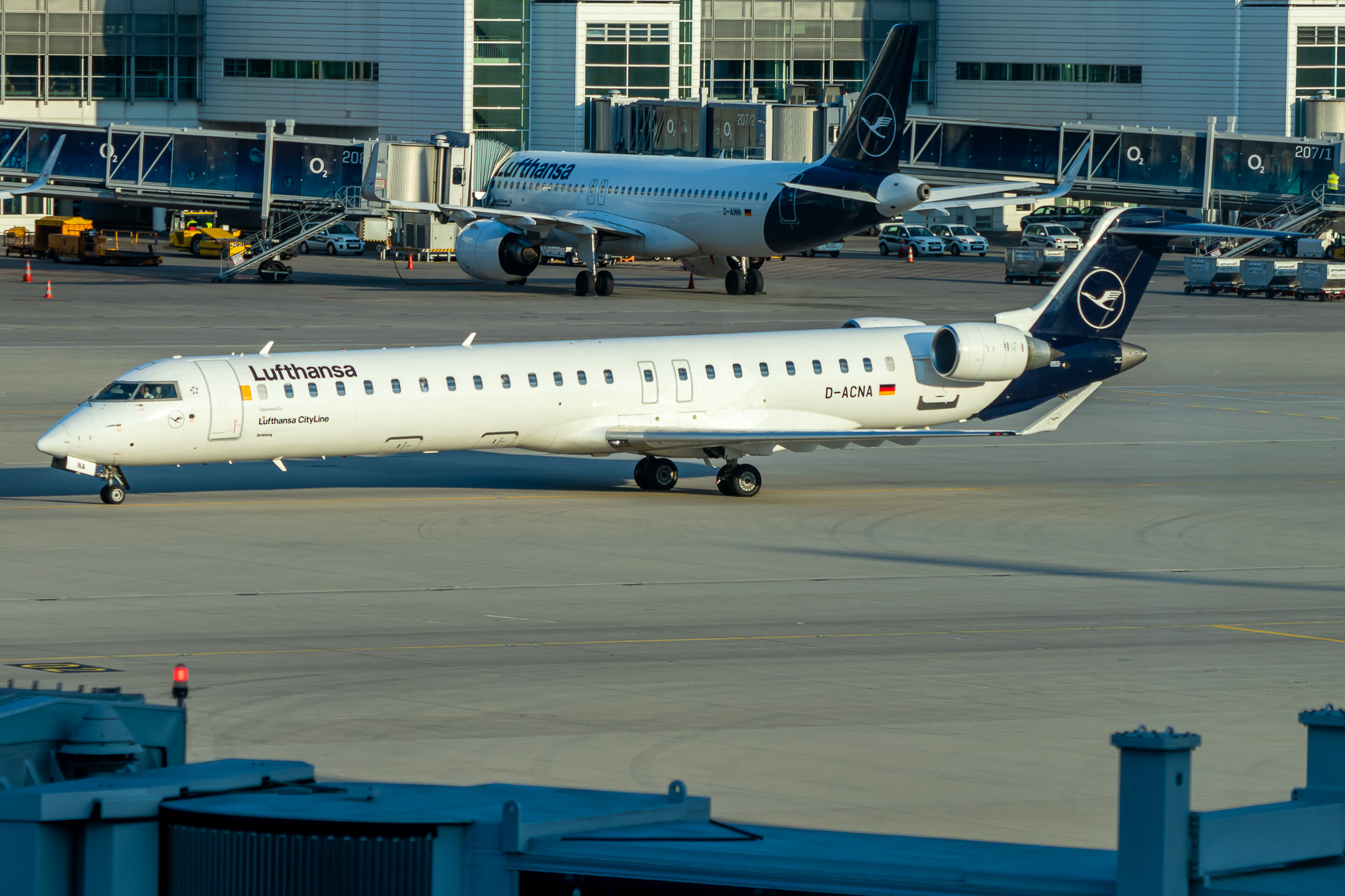 Full size: Lufthansa CityLine Mitsubishi CRJ-900 D-ACNA at Munich International Airport