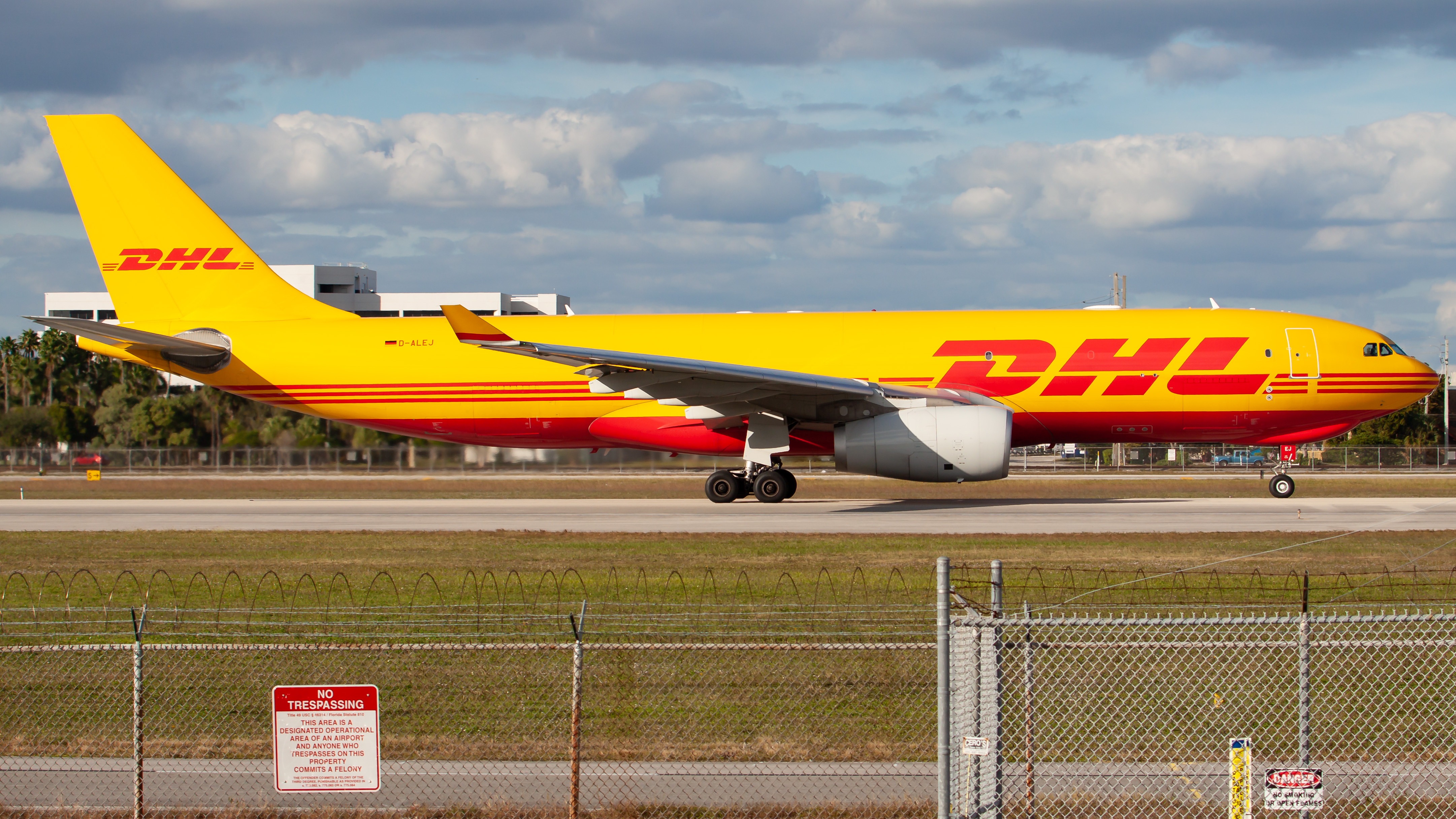 Full size: DHL Airbus A330-200F D-ALEJ at Miami International Airport