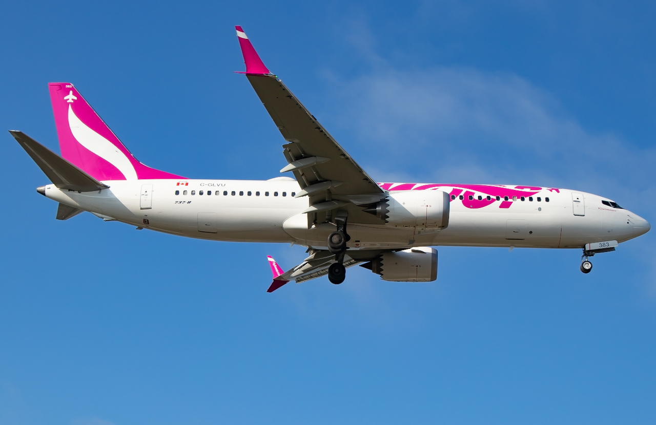 Full size: Swoop Boeing 737 MAX 8 C-GLVU at St. Petersburg Clearwater International Airport