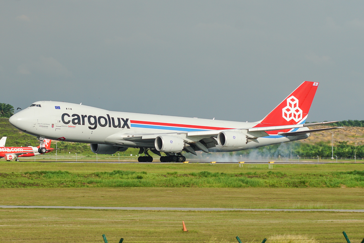 Full size: CargoLux Boeing 747-8F LX-VCD at Kuala Lumpur International Airport