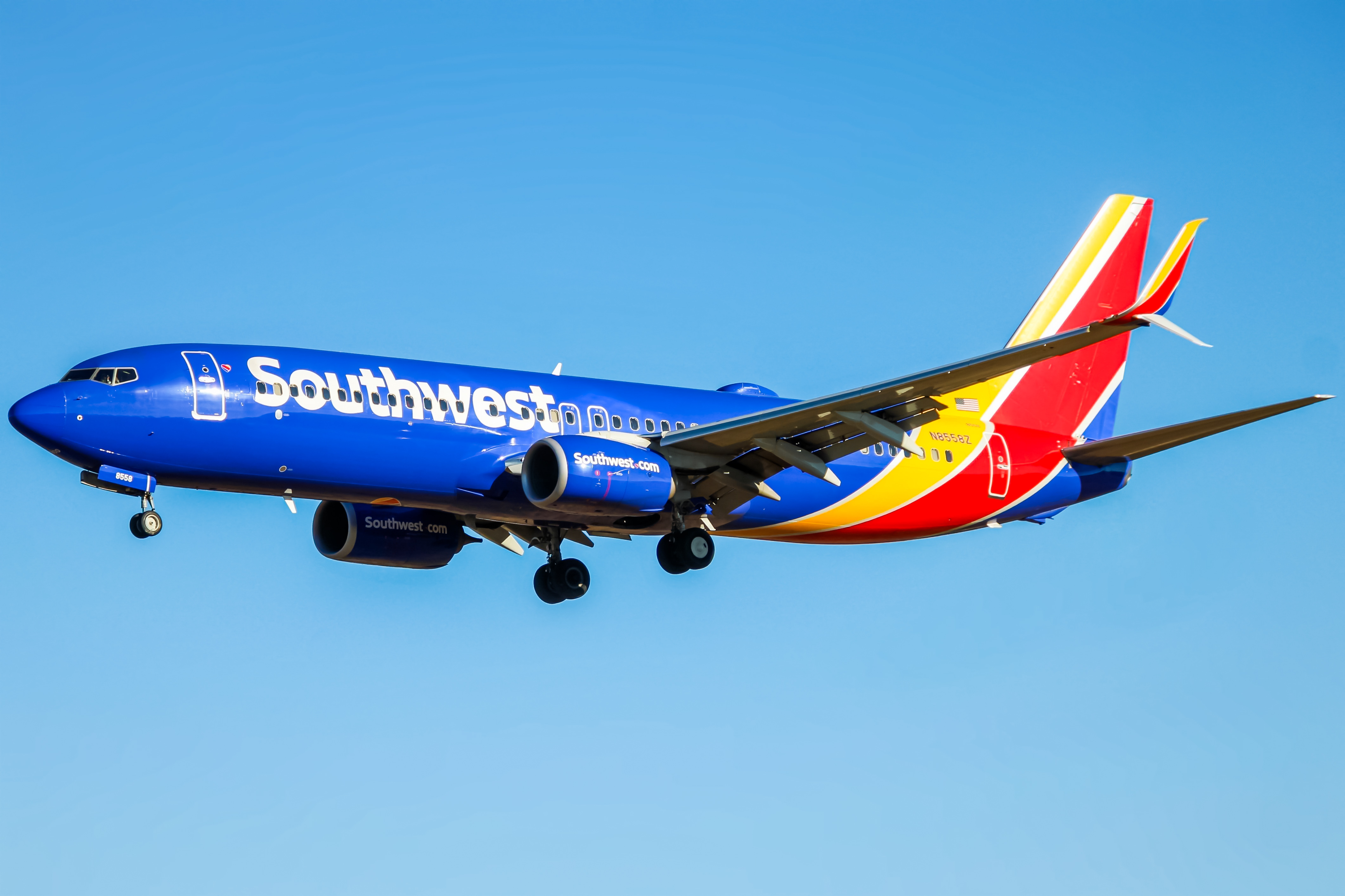 Full size: Southwest Airlines Boeing 737-800 N8558Z at Baltimore/Washington International Thurgood Marshall Airport