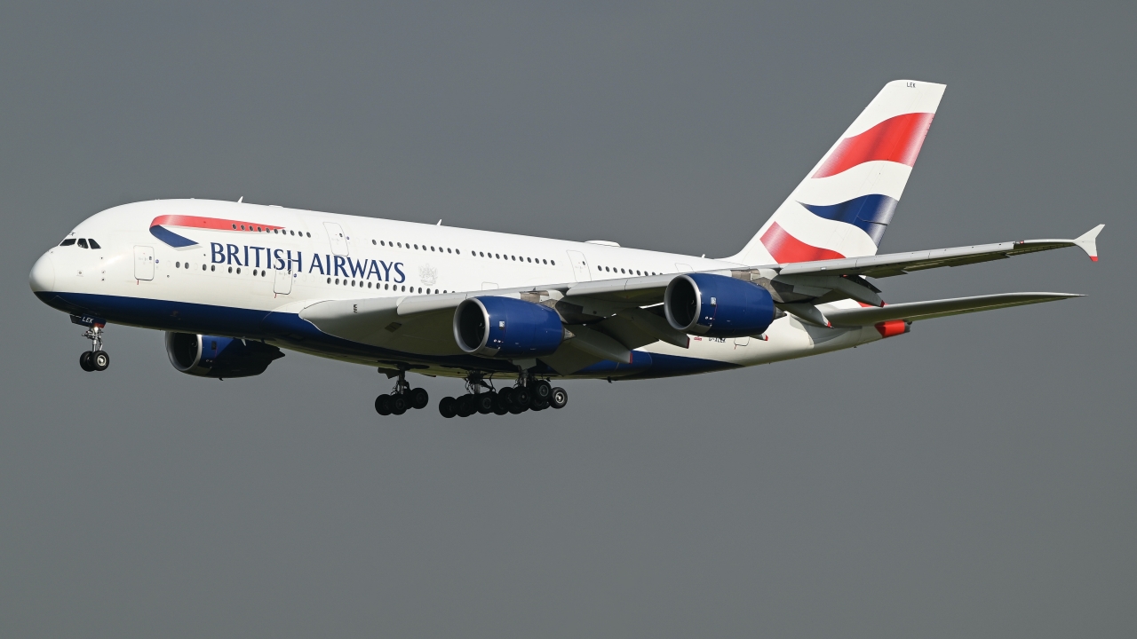 Full size: British Airways Airbus A380-800 G-XLEK at Dallas-Fort Worth International Airport