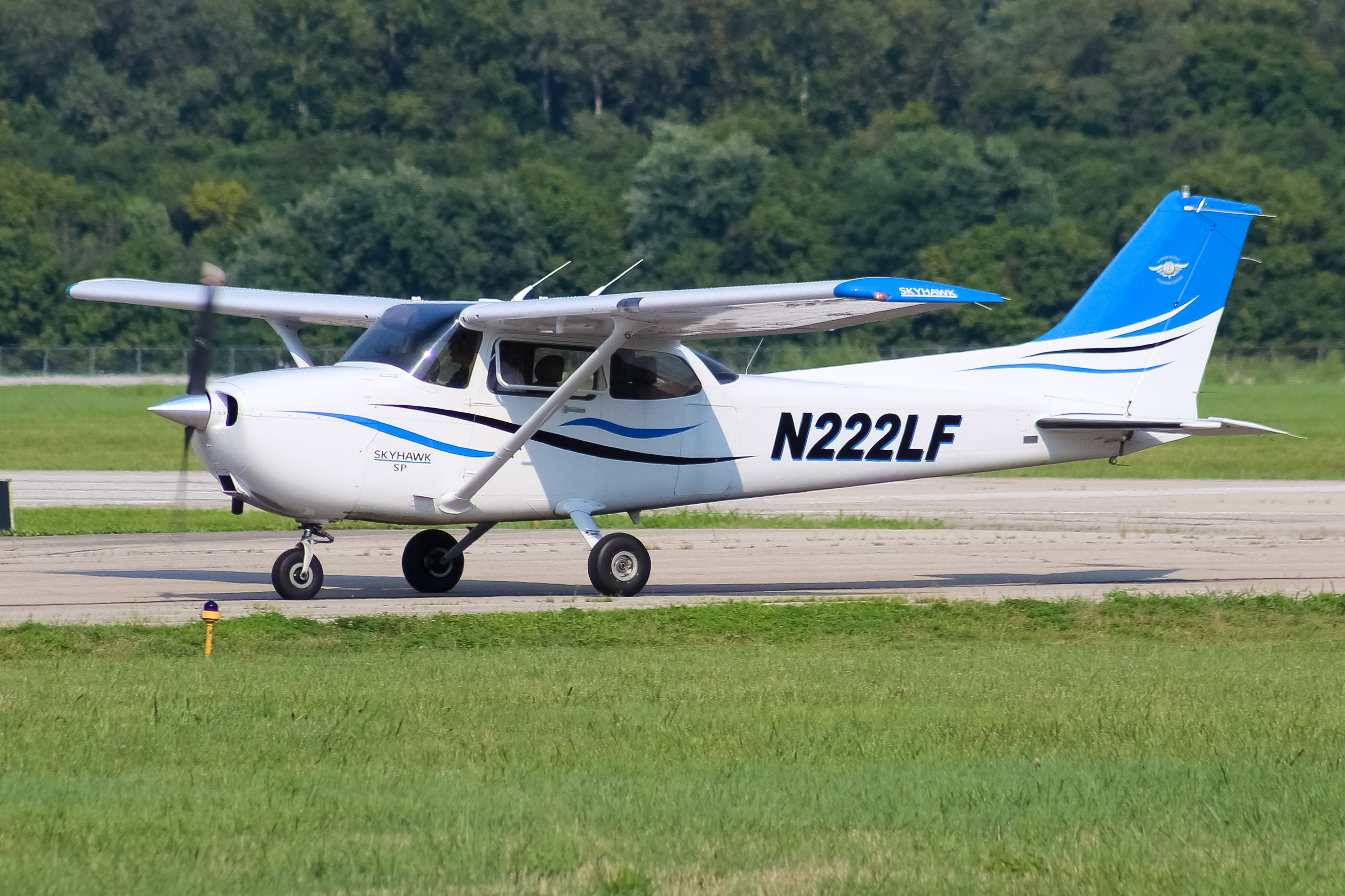 Full size: PRIVATE  Cessna 172 N222LF at Cincinnati Municipal Airport/Lunken Field