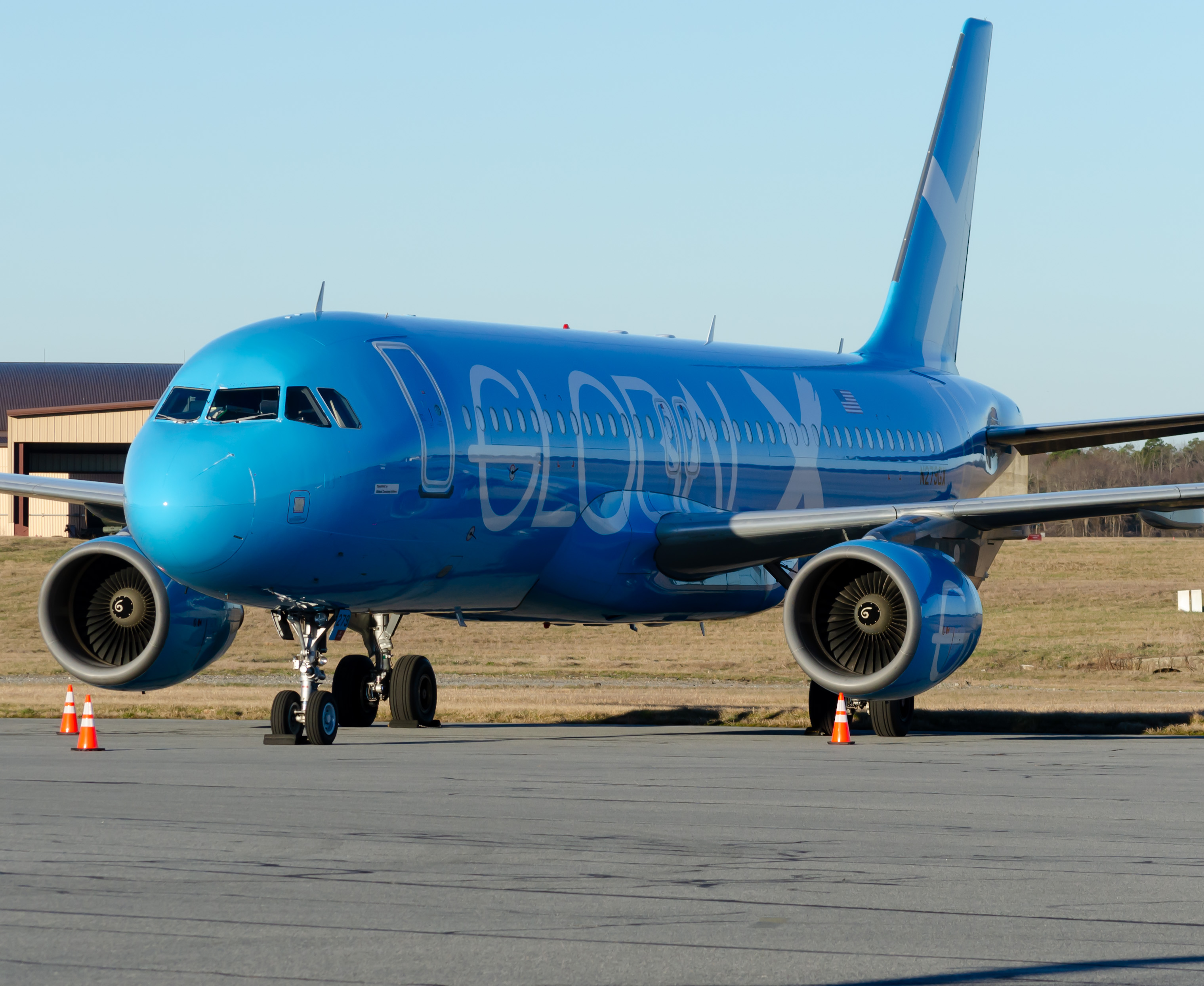 Full size: Global X Airbus A320 N279GX at Atlantic City International Airport