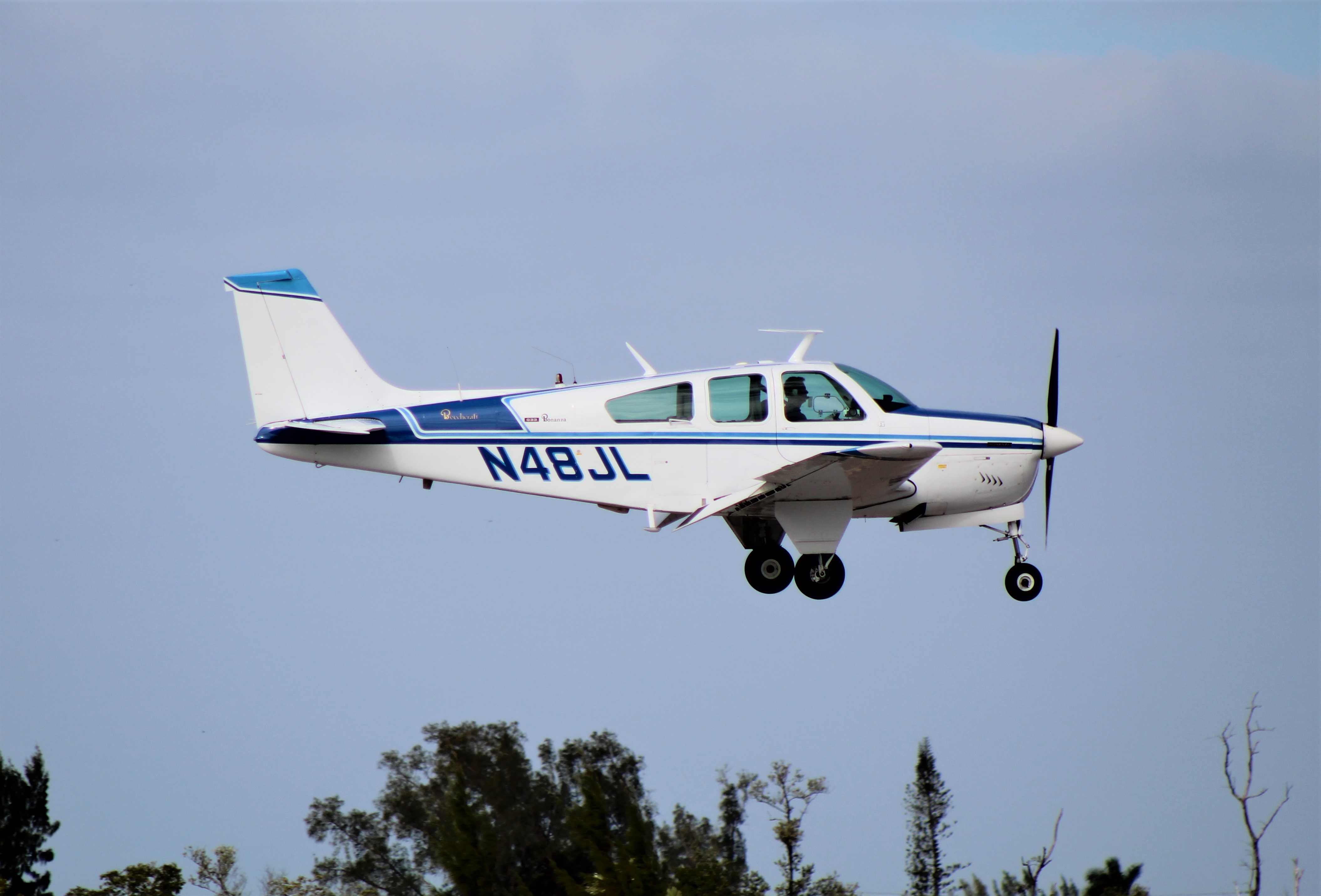Full size: PRIVATE Beechcraft 33  Bonanza N48JL at Naples Municipal Airport