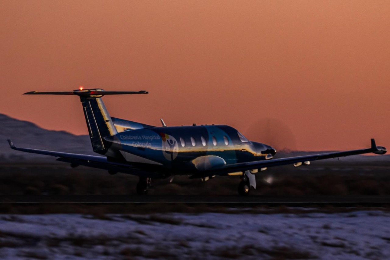 Full size: Guardian Flight Pilatus PC-12 N1273A at Alamosa San Luis Valley Regional Airport
