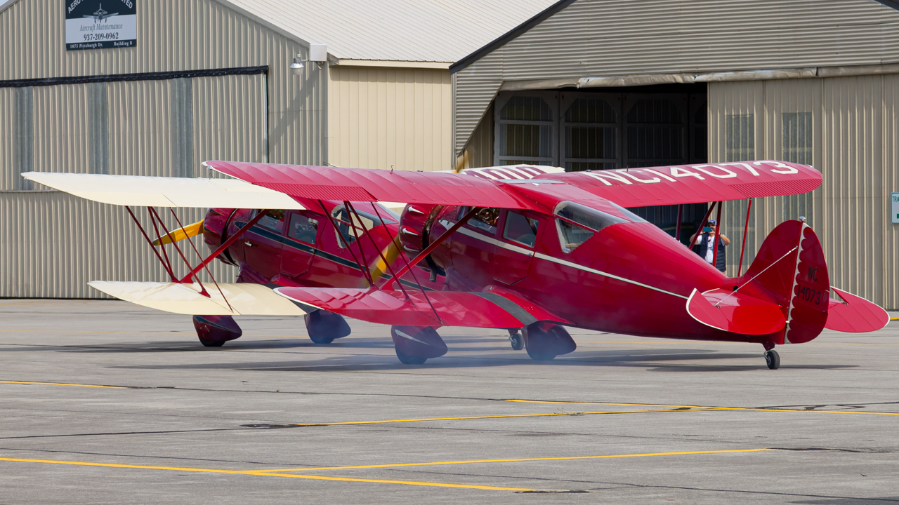Full size: PRIVATE WACO YKC N14073 at Delaware Municipal Airport