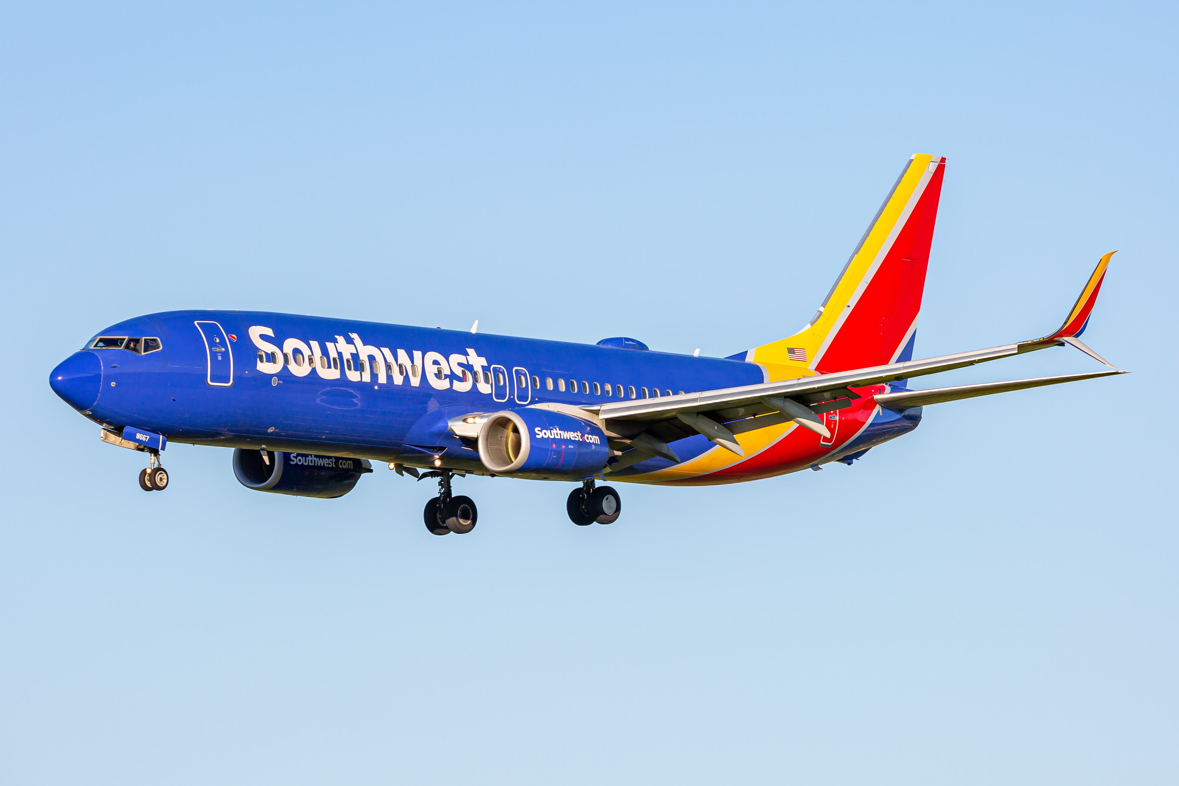Full size: Southwest Airlines Boeing 737-800 N8667D at Baltimore/Washington International Thurgood Marshall Airport