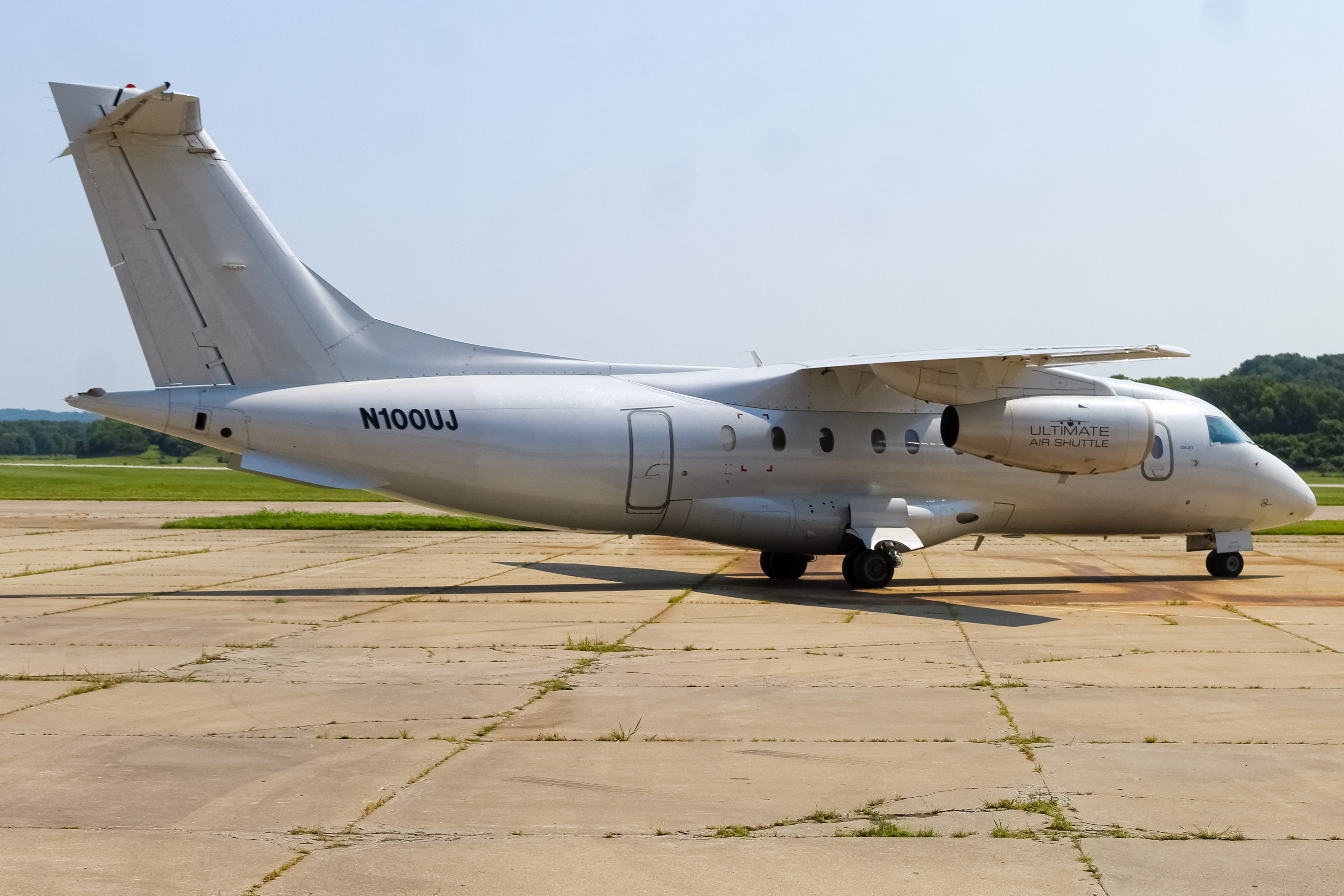 Full size: Ultimate Air Shuttle Dornier 328 JET N100UJ at Cincinnati Municipal Airport/Lunken Field