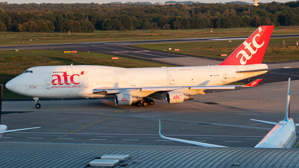 Full size: Aerotranscargo Boeing 747-400F ER-BAM at Cologne Bonn Airport