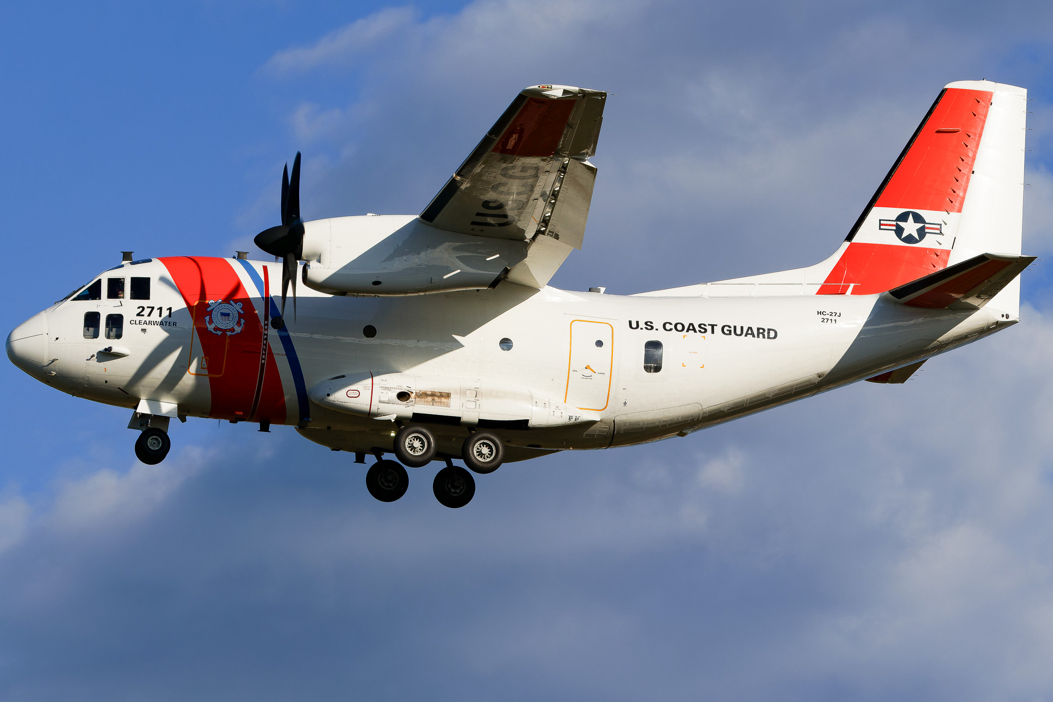 Full size: USCG - United States Coast Guard Alenia C-27J Spartan 2711 at St. Petersburg Clearwater International Airport