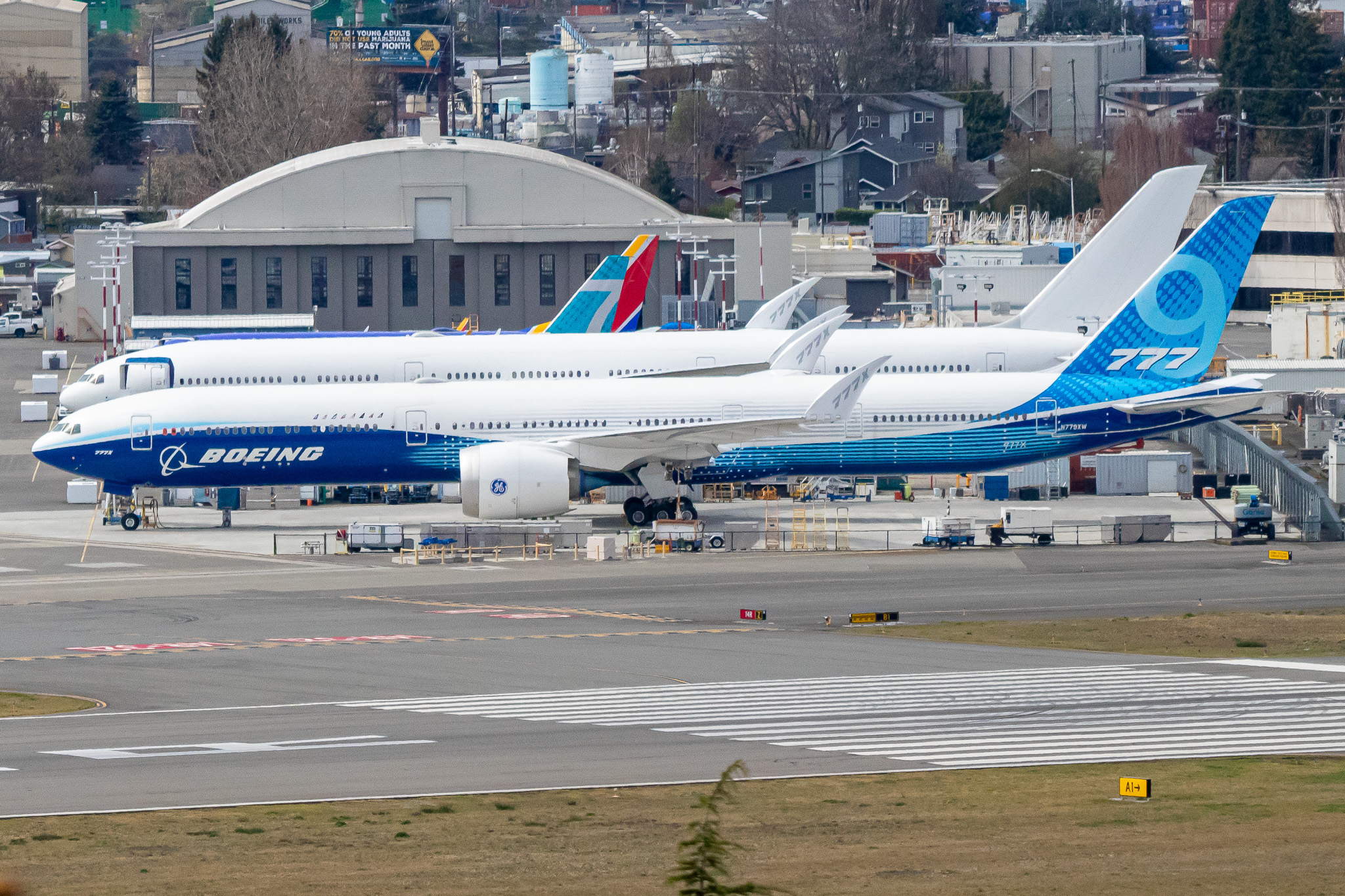 Full size: Boeing Boeing 777-9X N779XW at Boeing Field/King County International Airport