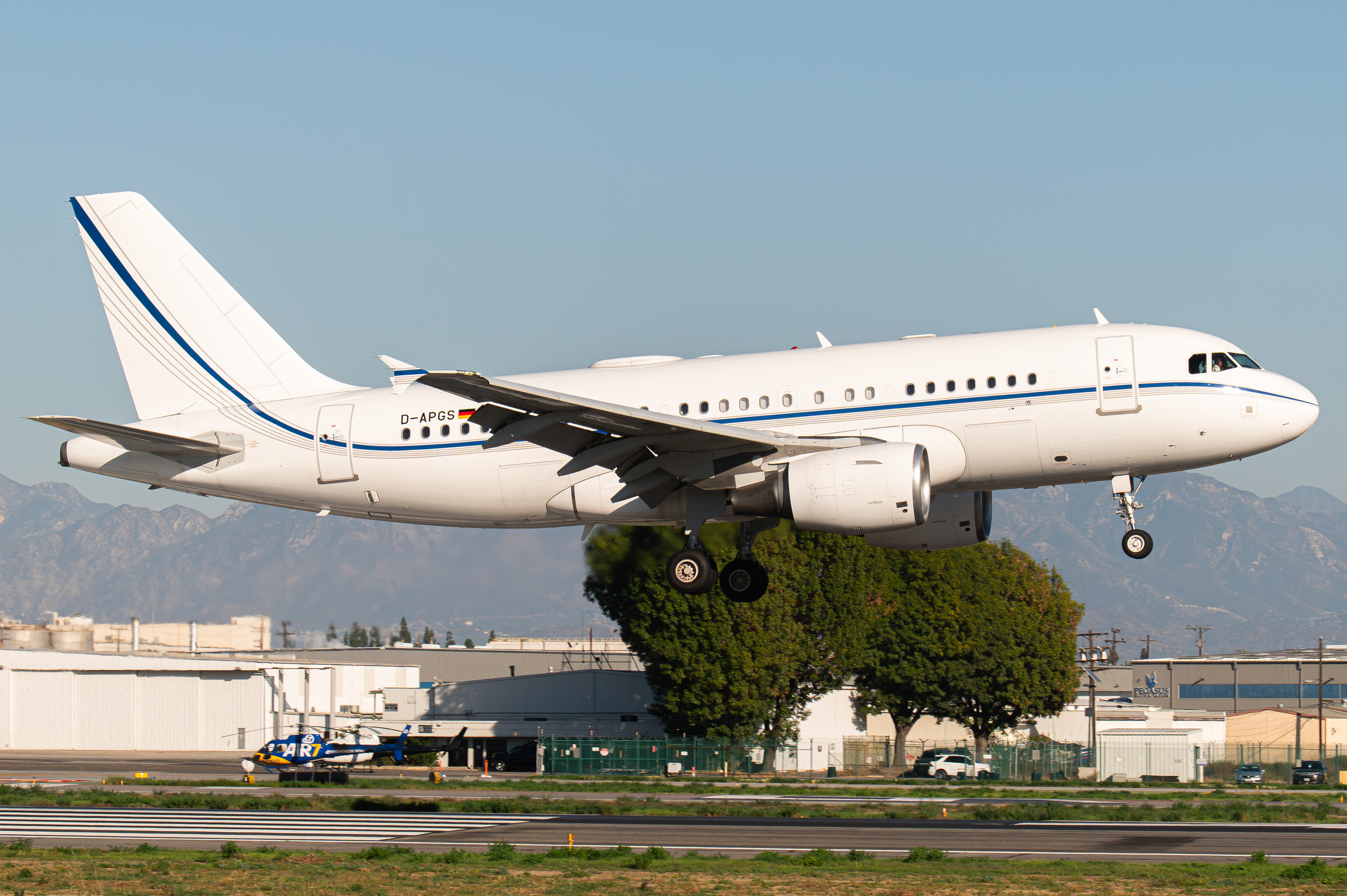 Full size: PRIVATE Airbus A319 D-APGS at Van Nuys Airport