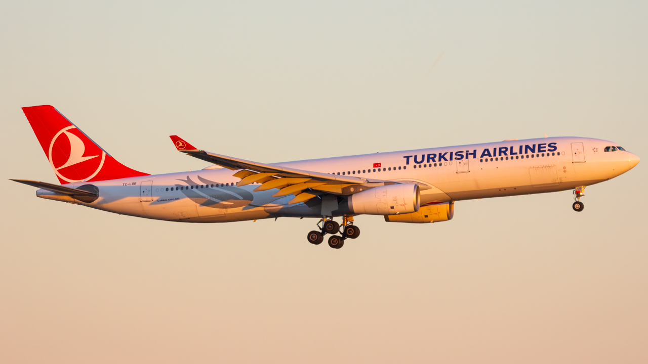 Full size: Turkish Airlines Airbus A330-200 TC-LOB at Rickenbacker International Airport