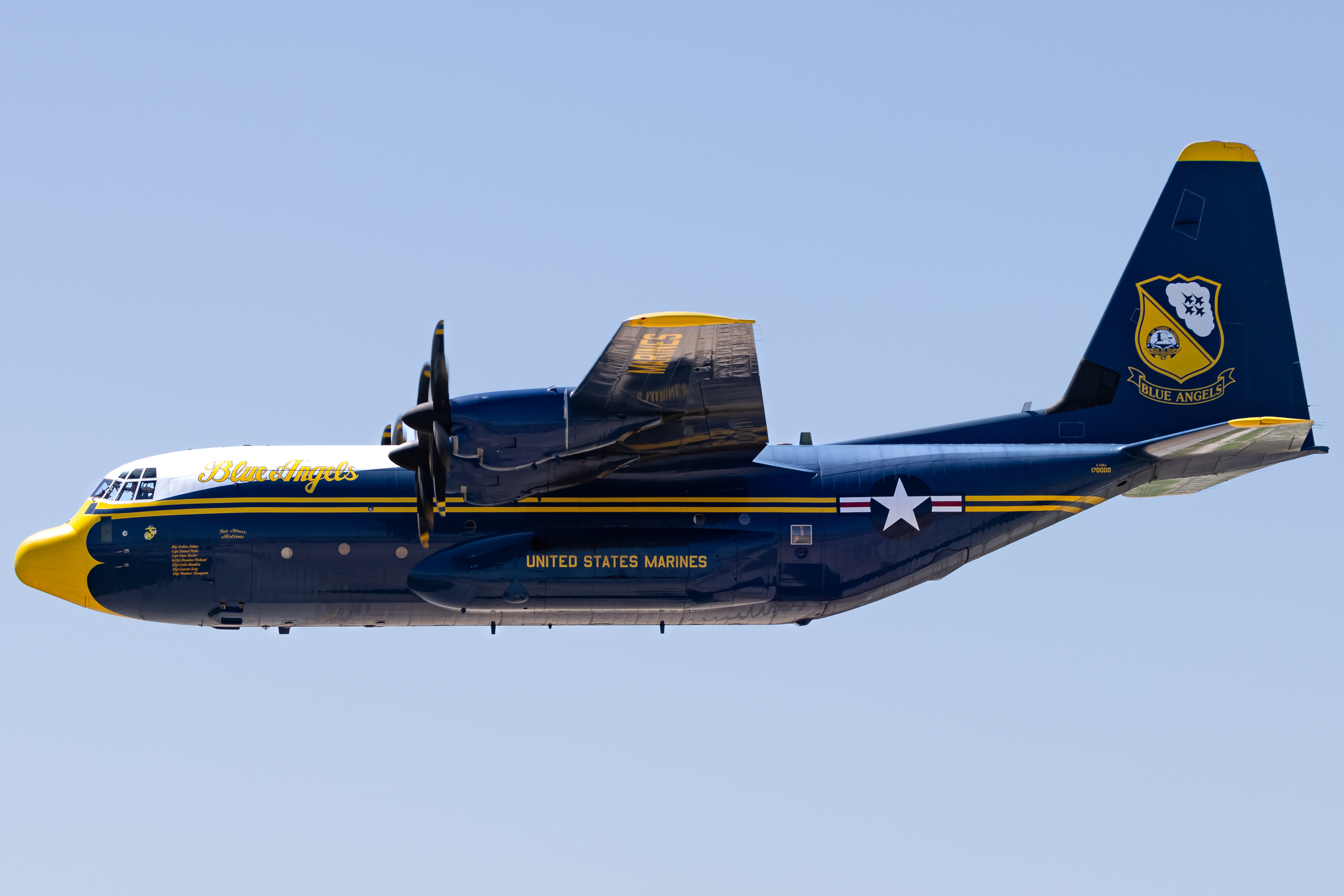 Full size: US Marine Corps Lockheed C-130J Hercules 170000 at Fort Worth Naval Air Station JRB (Carswell Field) Airport