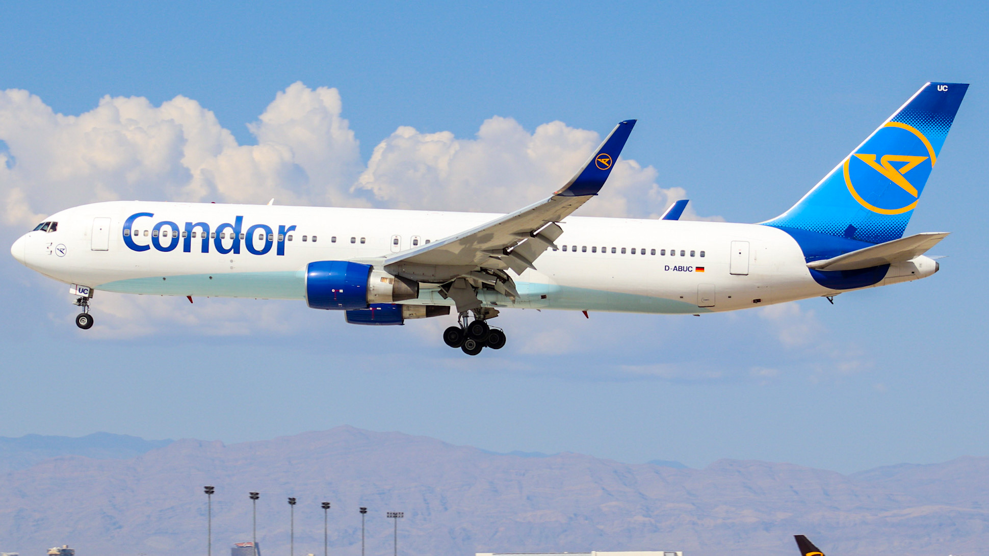 Full size: Condor Boeing 767-300ER D-ABUC at Harry Reid International Airport