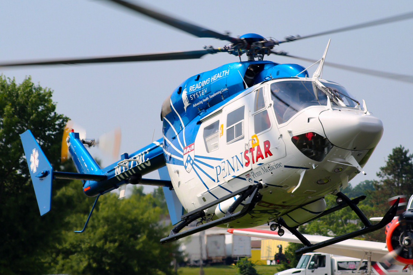 Full size: Pennstar  Messerschmitt BK117-C1 N117NC at Brandywine Regional Airport
