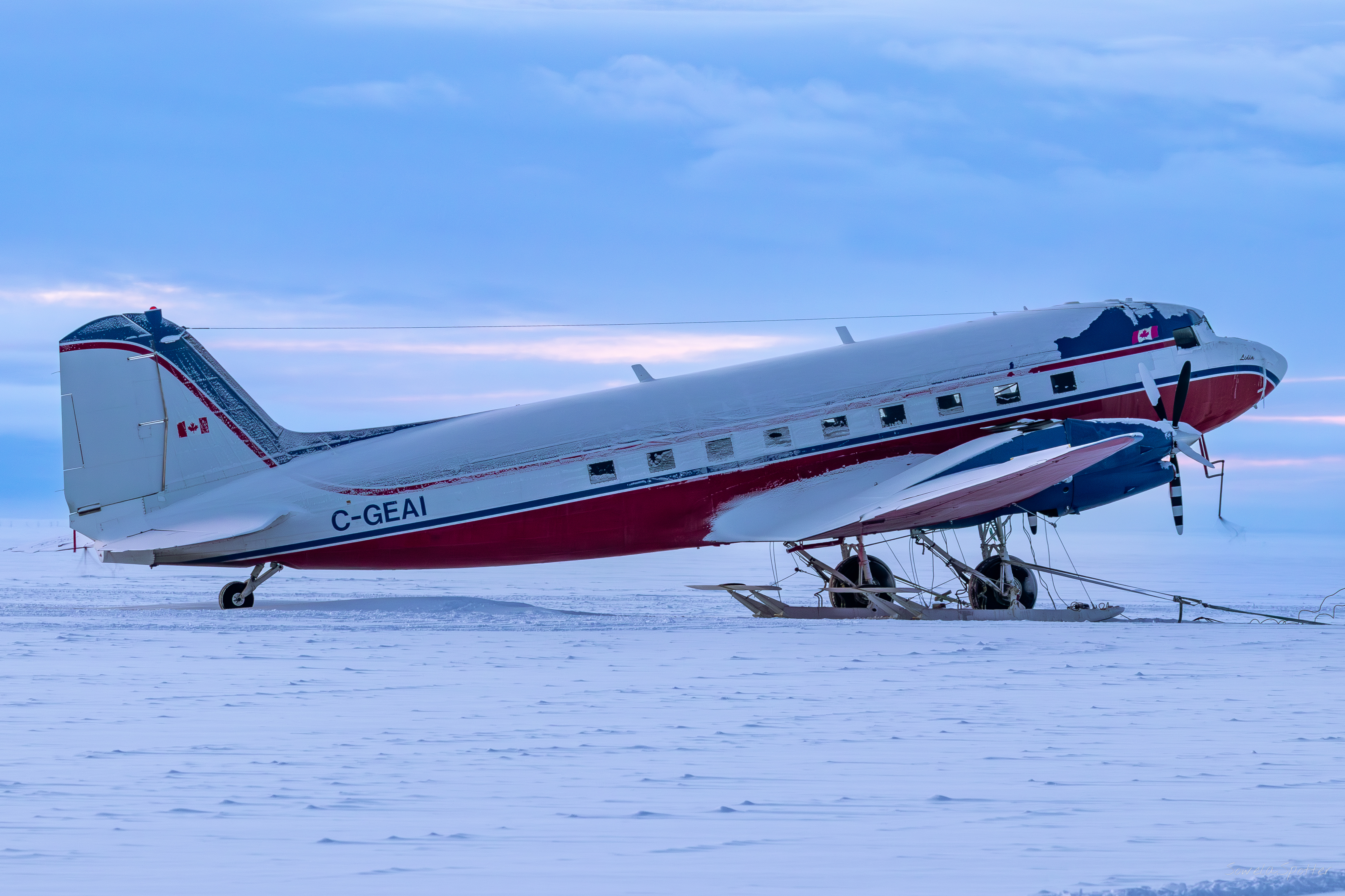 Full size: Kenn Borek Air Douglas C-47 Skytrain/Dakota C-GEAI at 